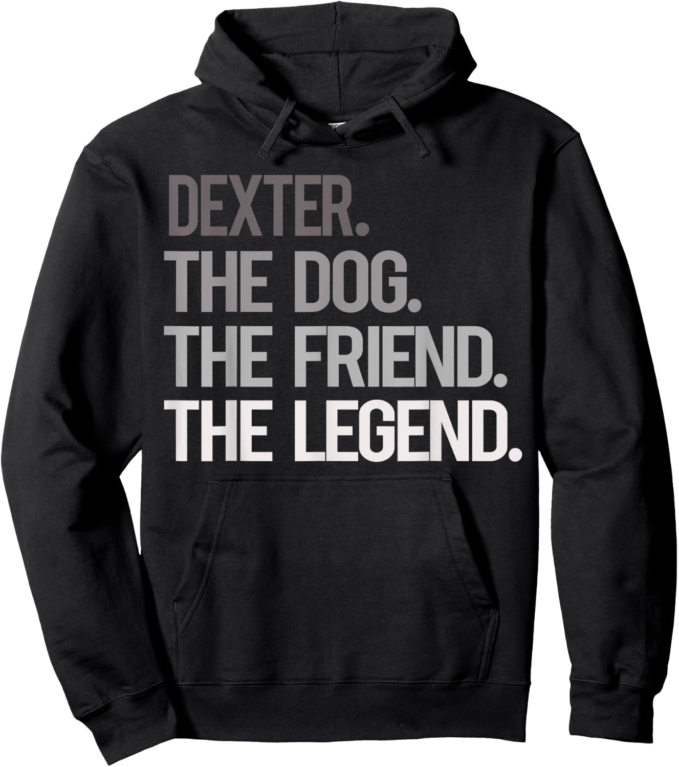 Dexter THE DOG THE FRIEND THE LEGEND - National Pet Day Men Women Kids Hoodie - Hoodie | Black