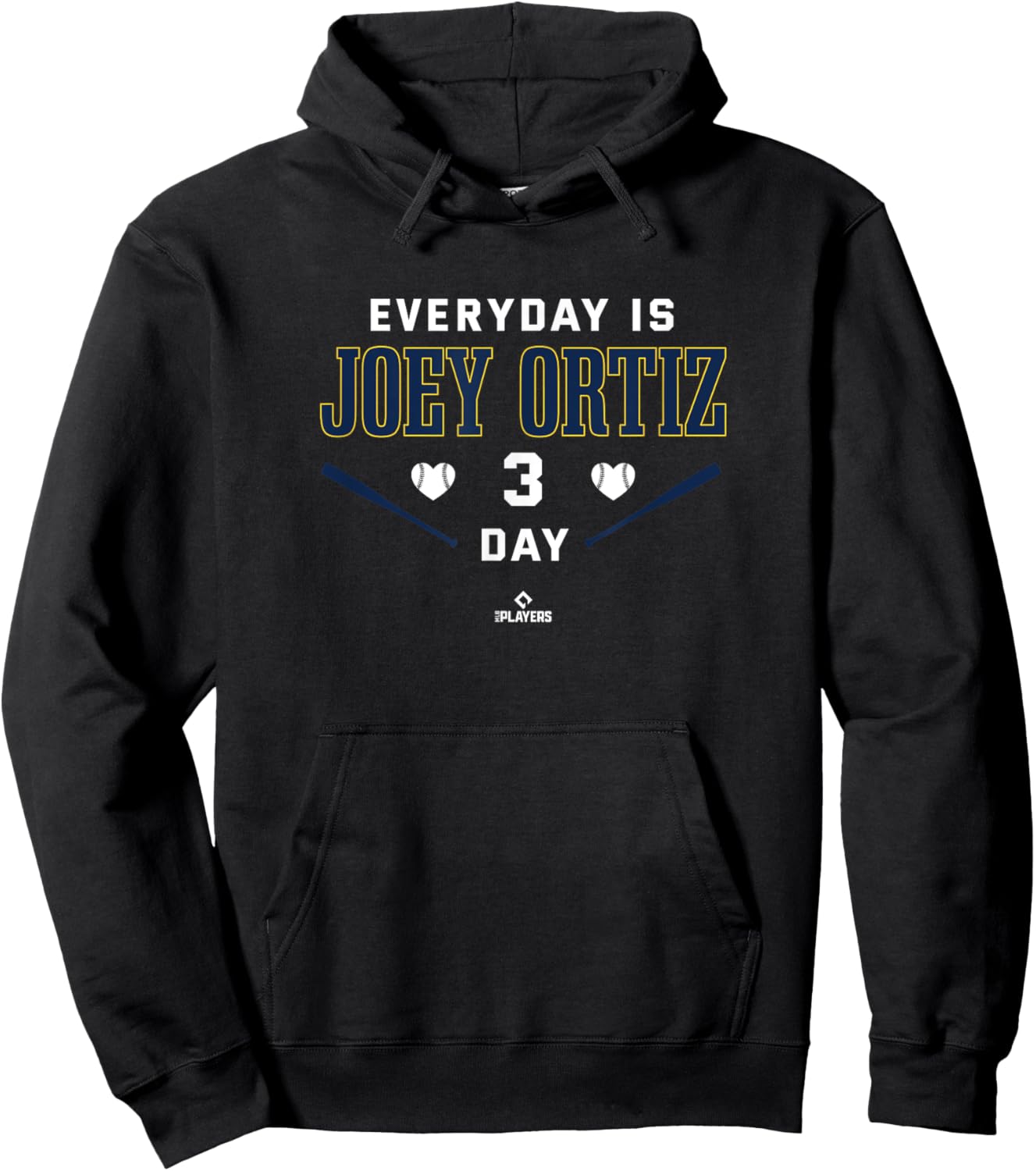 Everyday Is Joey Ortiz Milwaukee Baseball MLBPA Hoodie - Hoodie | Black