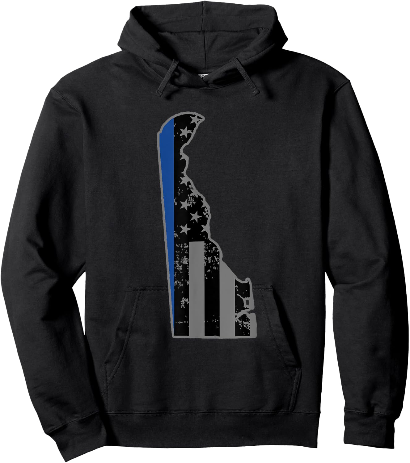 Delaware State Police Shirt Thin Blue Line Flag Shirt Hoodie - Hoodie | Black