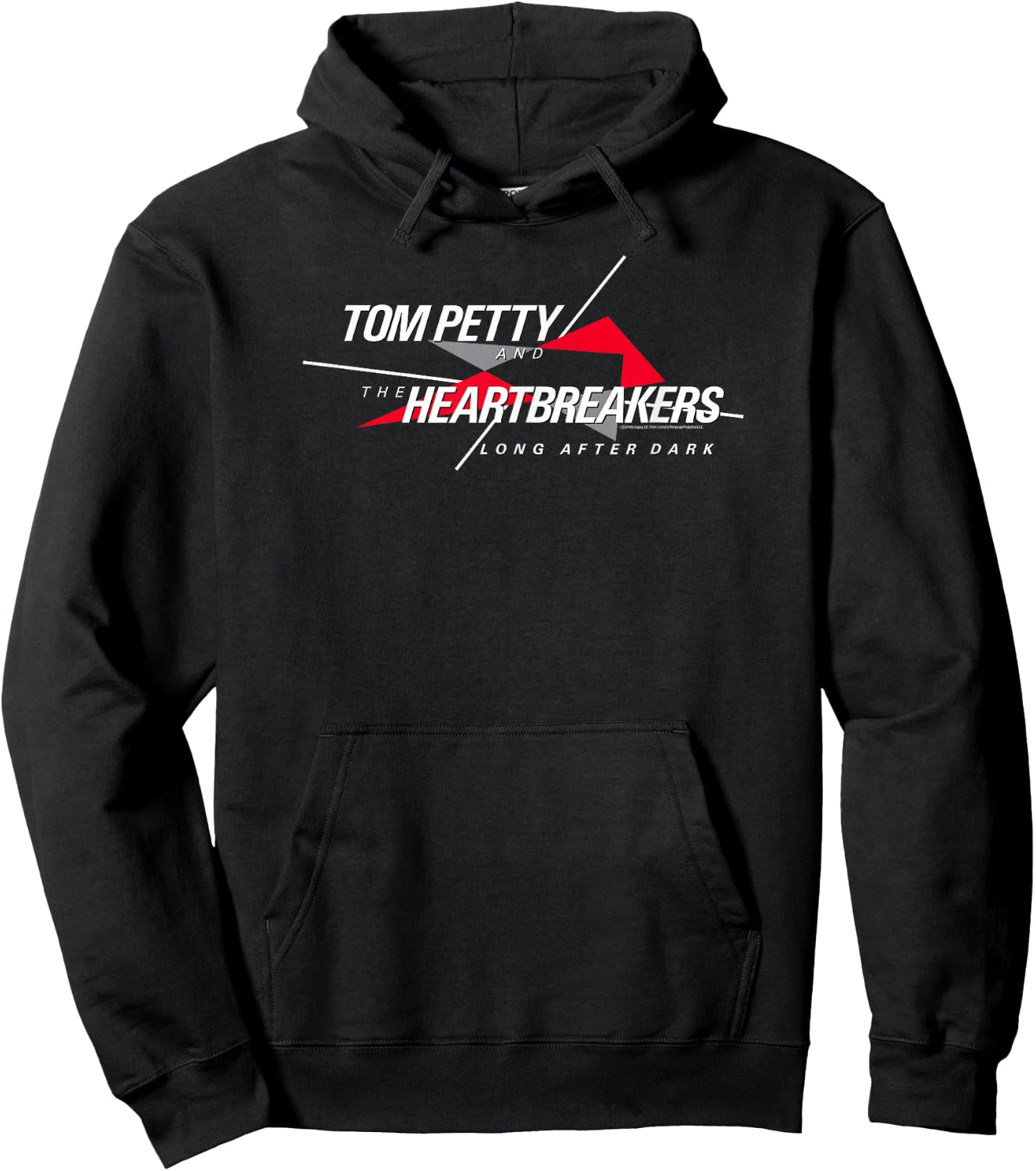 Tom Petty Long After Dark Logo White Letters Hoodie - Hoodie | Black