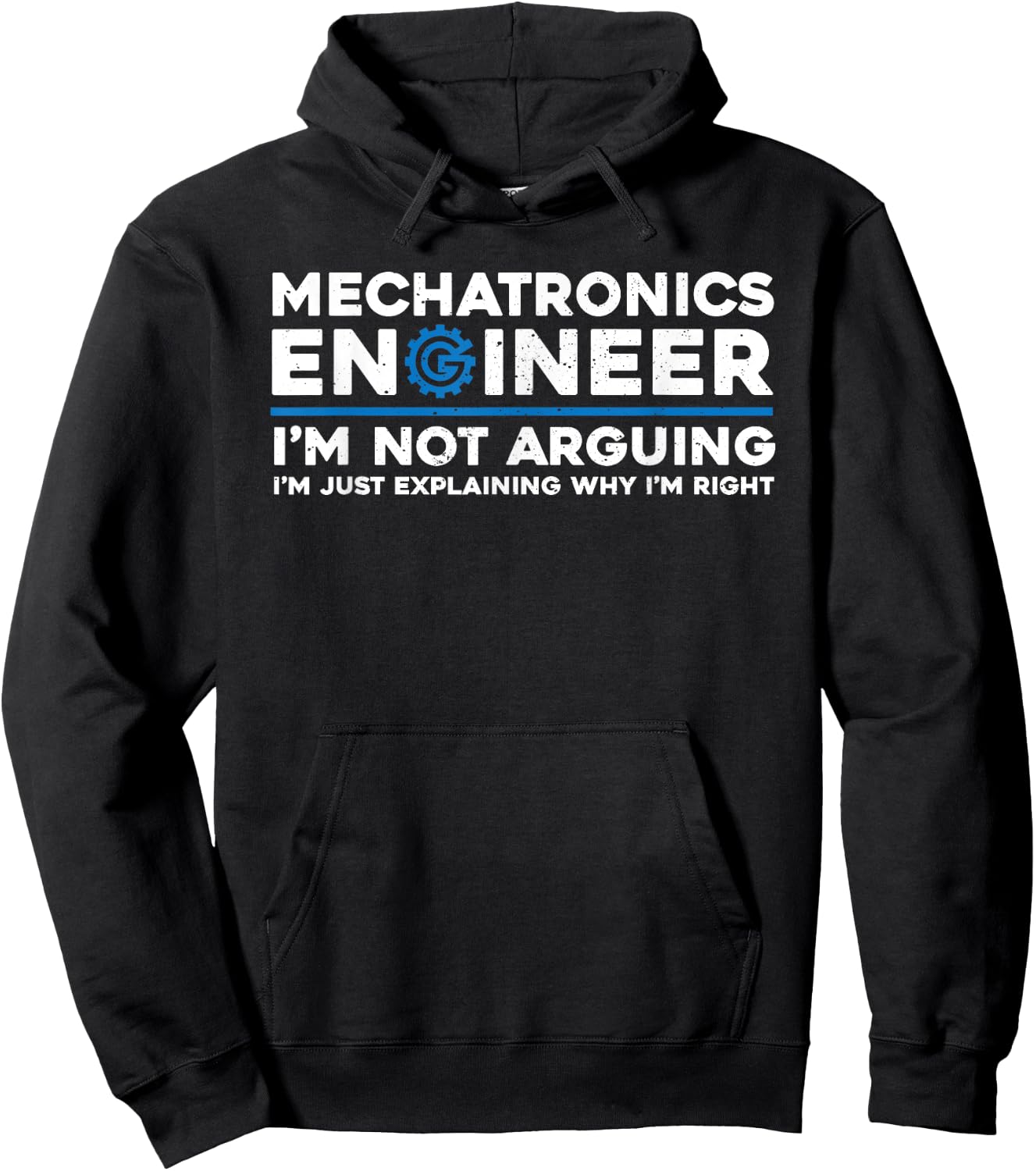 Funny Mechatronics Engineer Humor Mechatronic Engineering Hoodie - Hoodie | Black