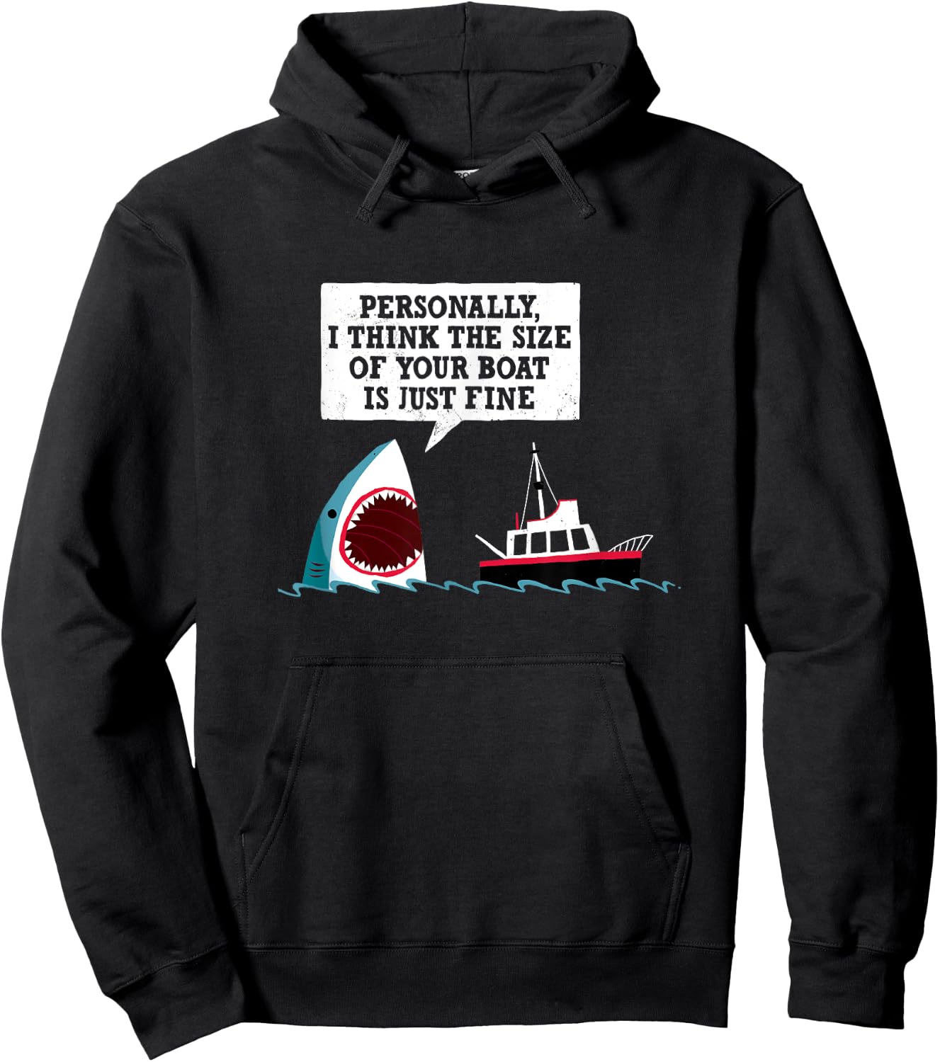 Funny Shark Movie - Polite Shark - Official DinoMike Design Hoodie - Hoodie | Black