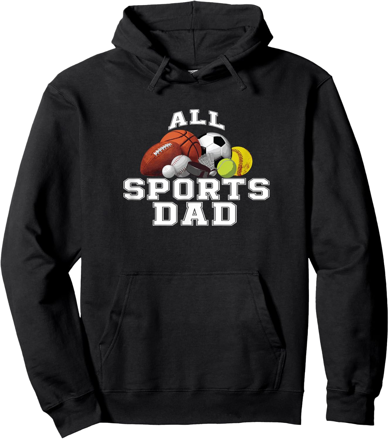 All Sports Dad Shirt For Multiple Sport Dads Hoodie - Hoodie | Black