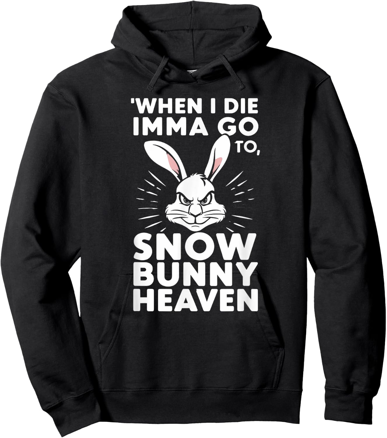 Snow Bunny Heaven Hoodie - Hoodie | Black