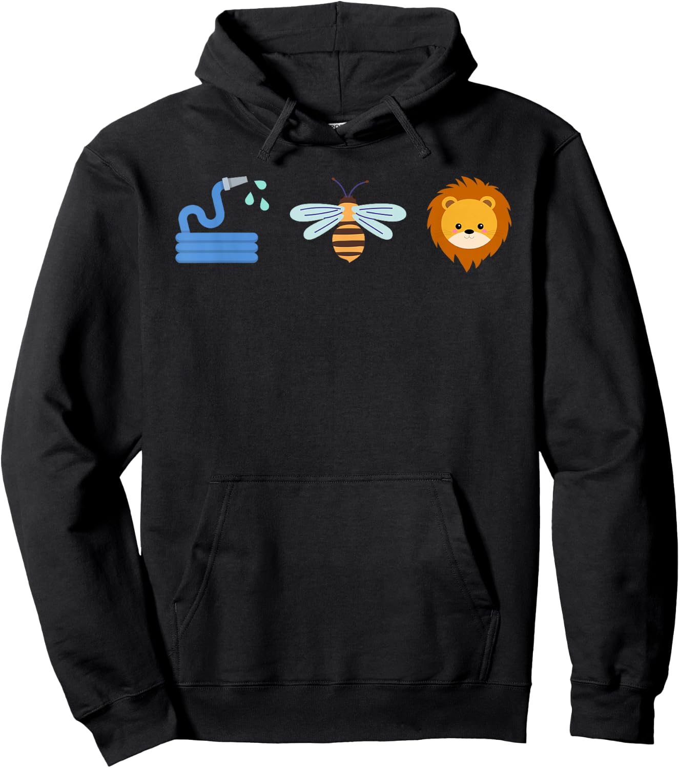 Hoes Bee Lion Shirt Funny Dad Husband Son Men Hoodie - Hoodie | Black