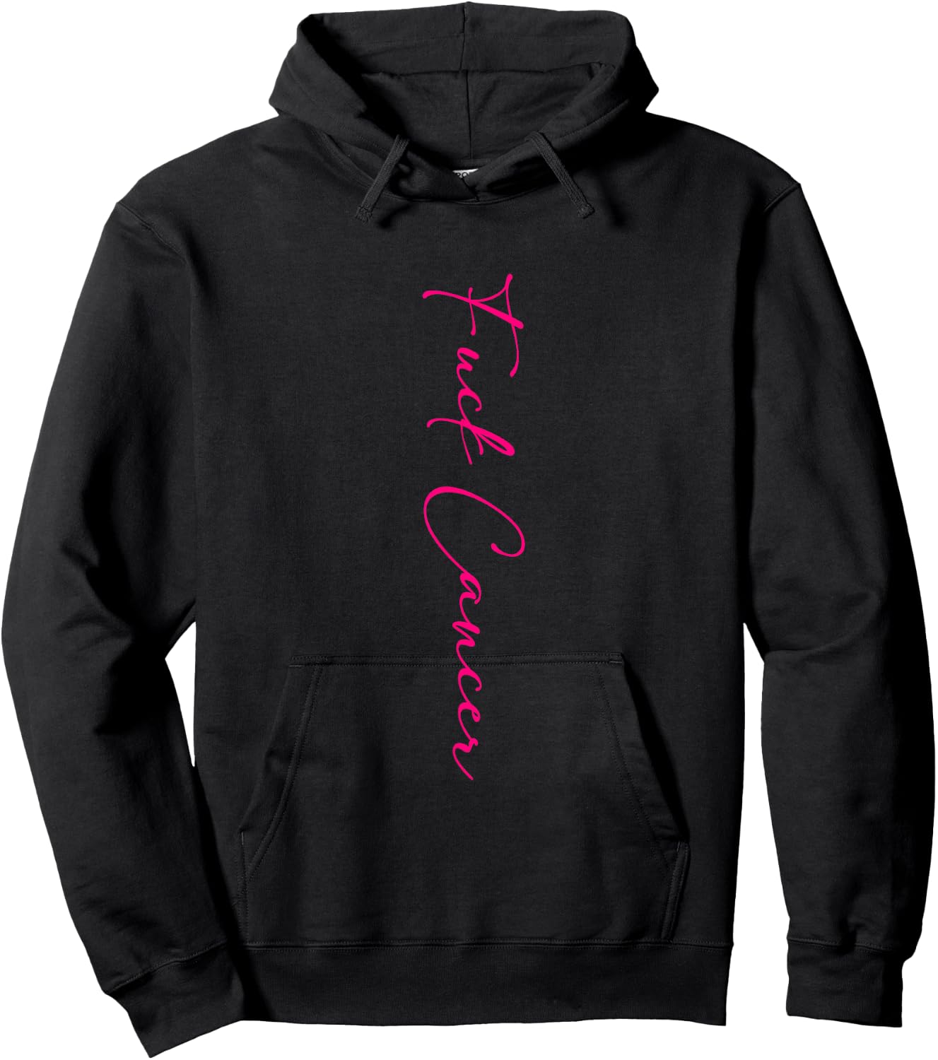 Fuck Cancer Retro Groovy Breast Cancer Awareness Hoodie - Hoodie | Black