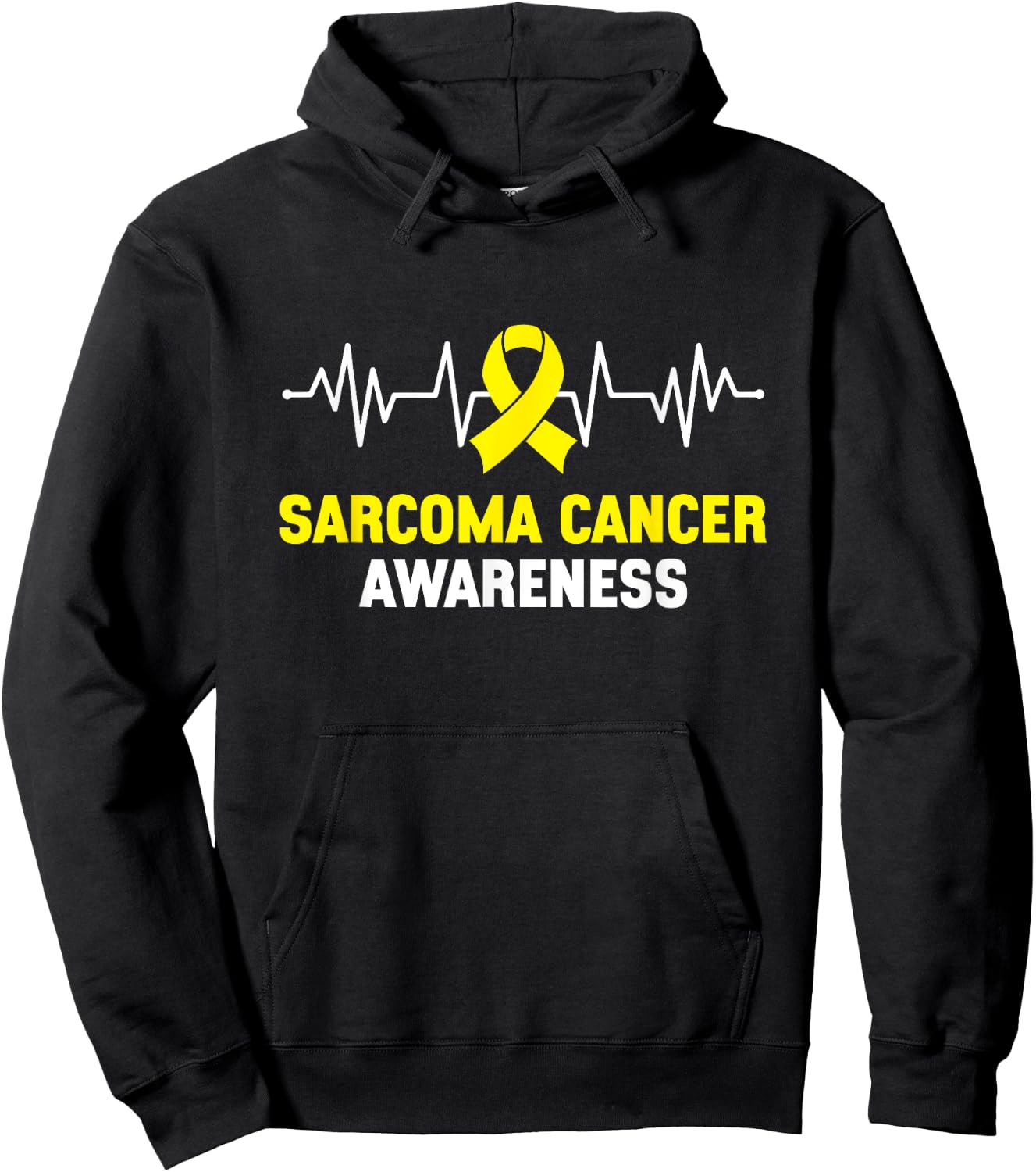 Sarcoma Cancer Warrior Sarcoma Cancer Awareness Hoodie - Hoodie | Black