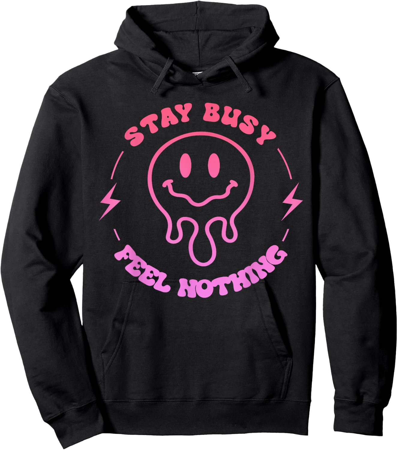 Stay Busy Feel Nothing Apparel Hoodie - Hoodie | Black