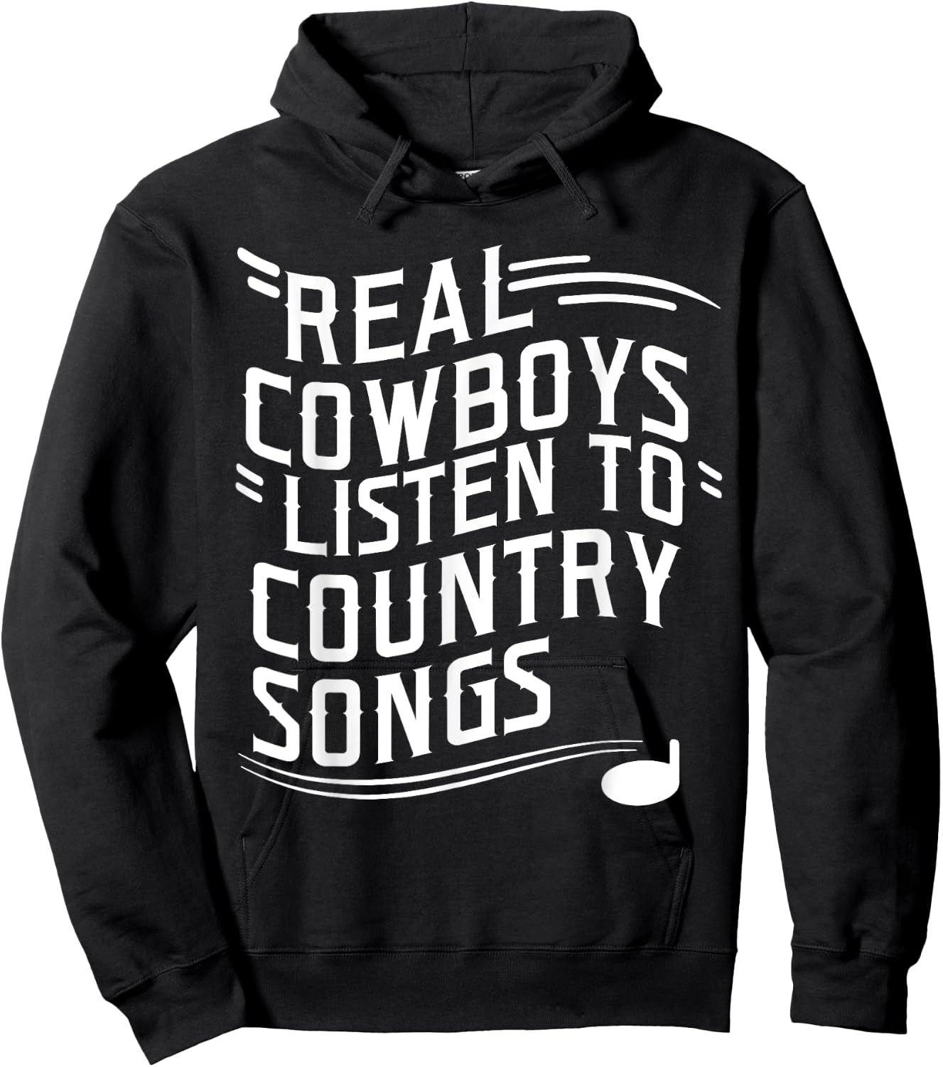 Funny Cowboy Sayings Vintage Country Music Lover Hoodie - Hoodie | Black