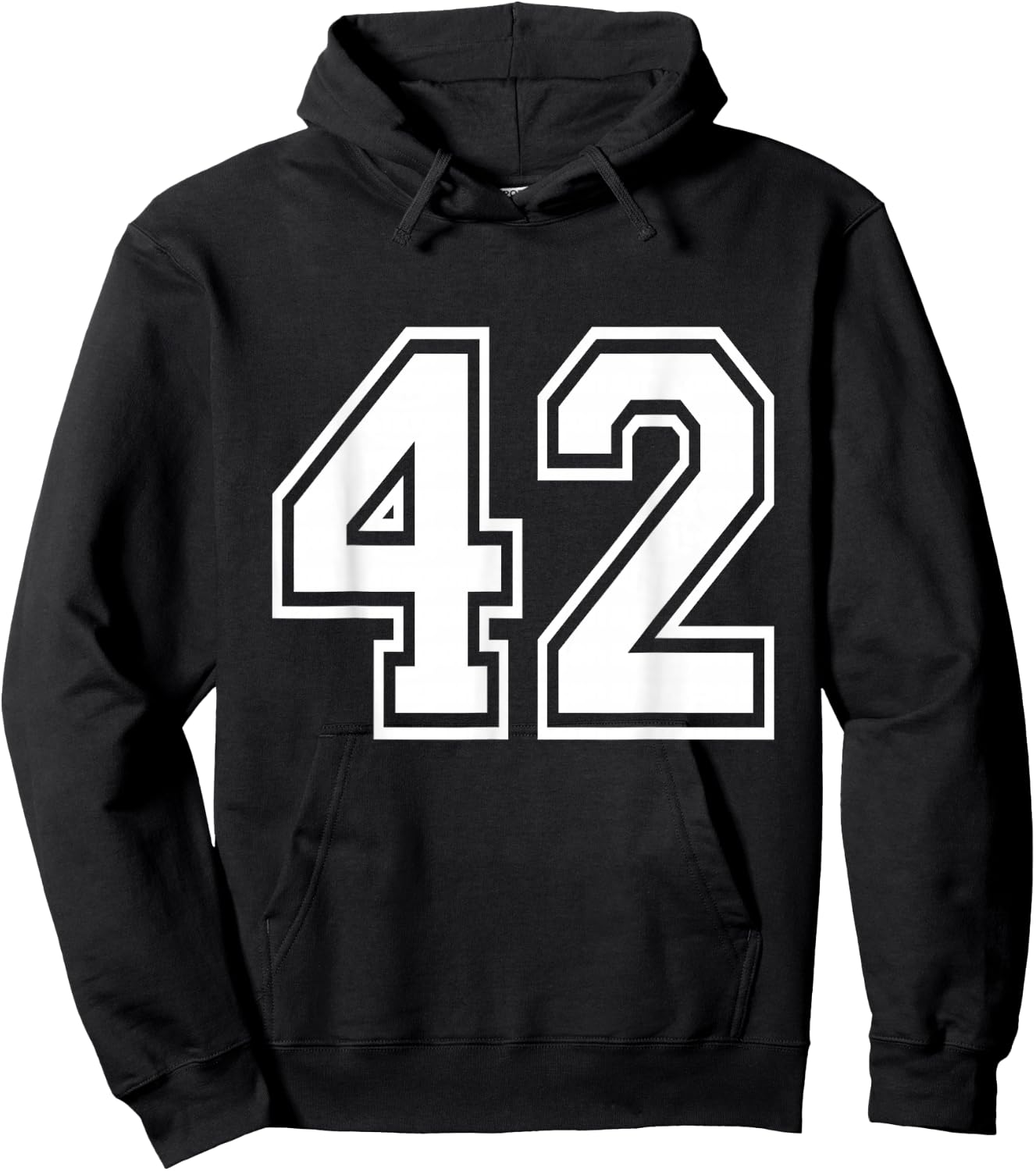 Number 42 Varsity Sports Team Jersey 42nd Birthday 42 Years Hoodie - Hoodie | Black