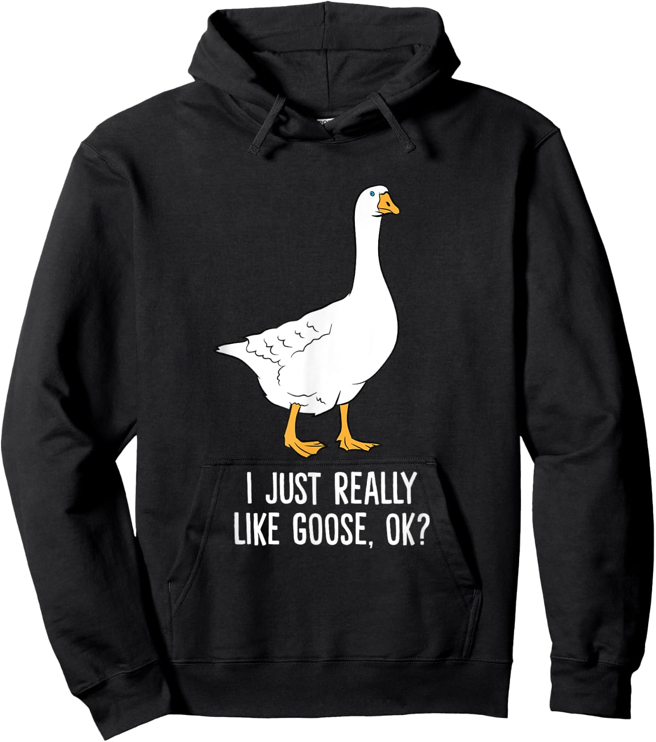 Goose I Just Really Like Goose Birds Hoodie - Hoodie | Black