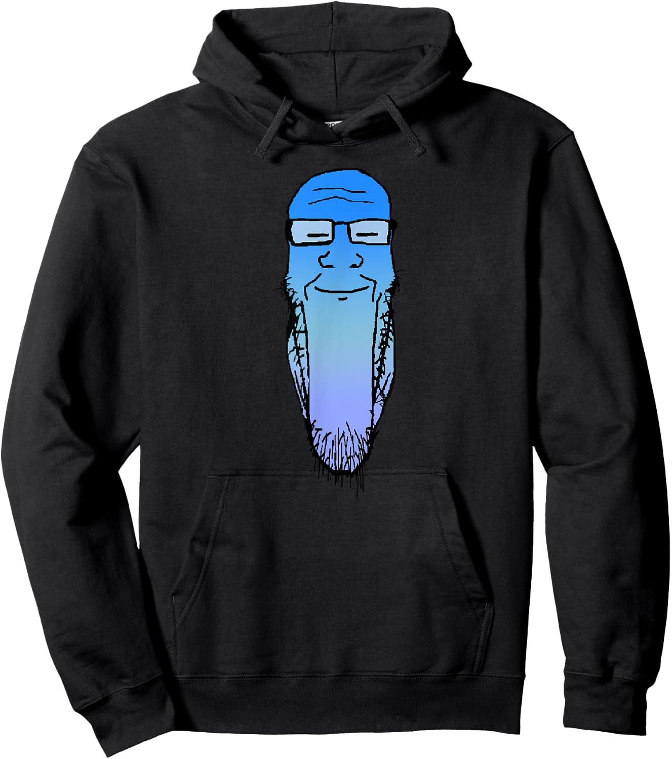 Soyjak Soy Wojak Soyboy Calm Meditation Meme Soyjack Plier Hoodie - Hoodie | Black