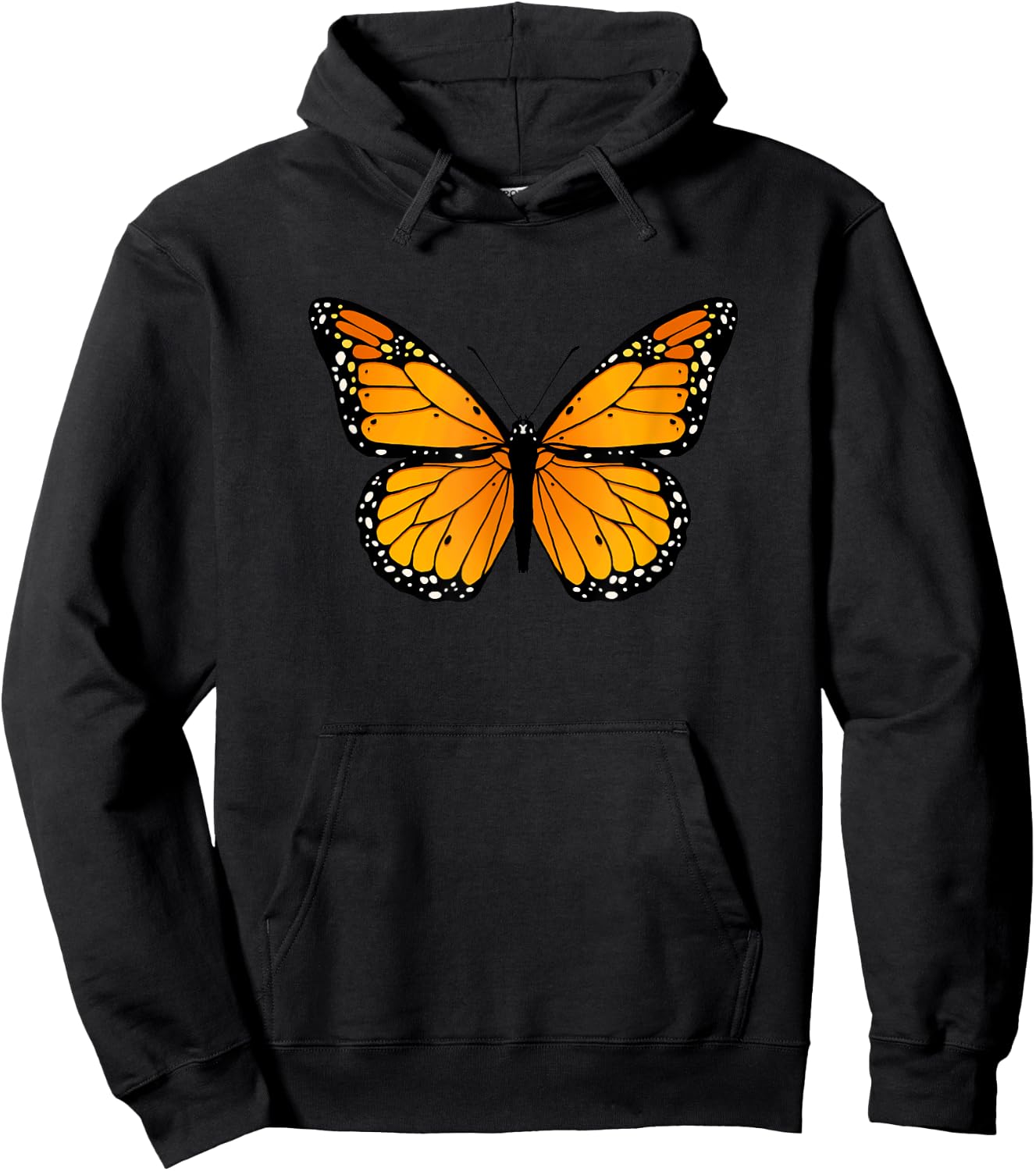 Orange Butterfly Love Monarch Butterflies Orange Butterfly Hoodie - Hoodie | Black