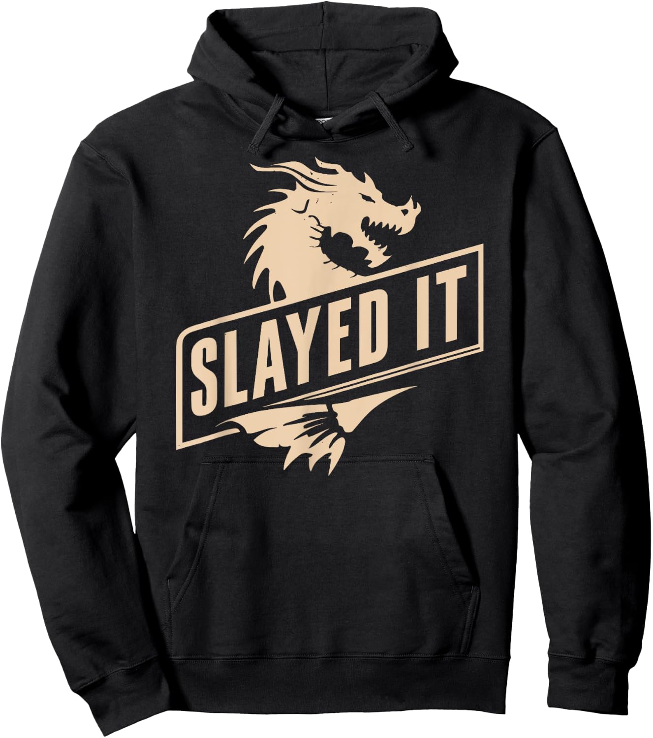 Renaissance Festival, Slayed It, Dragon Slayer Ren Faire Hoodie - Hoodie | Black