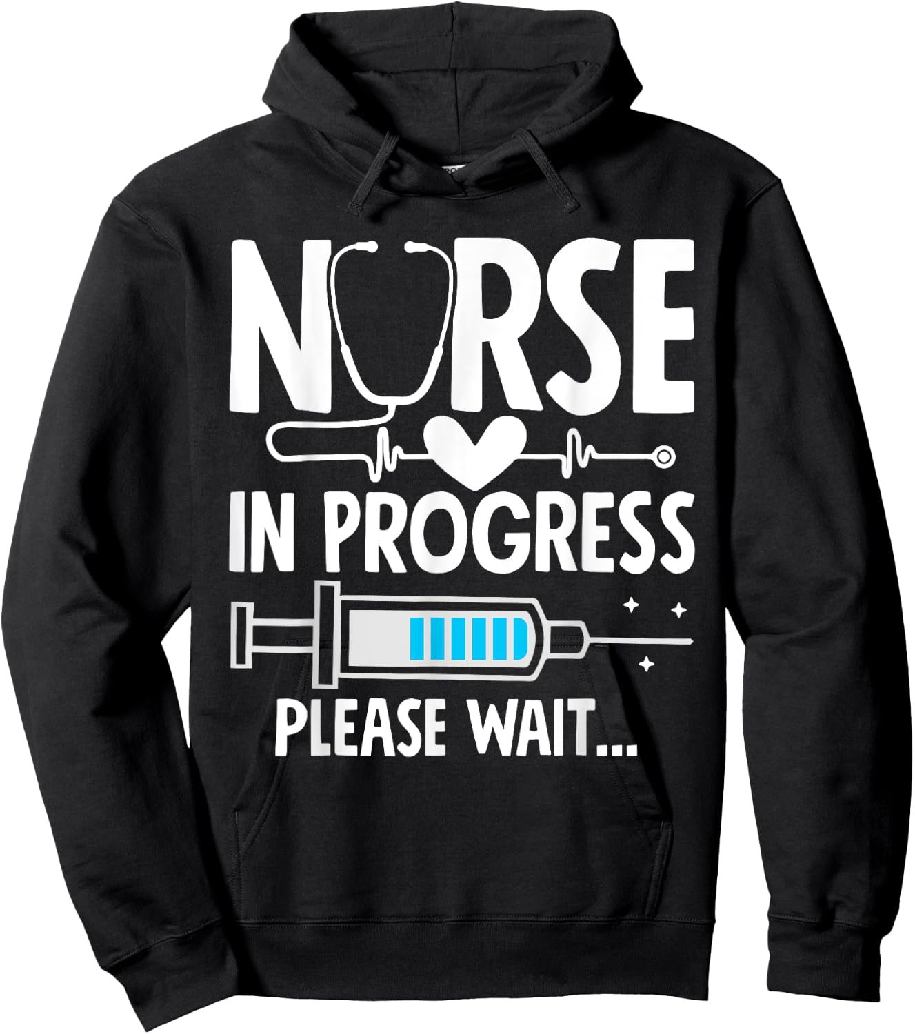 Nursing Student Women Girls Funny Nurse In Progress Hoodie - Hoodie | Black