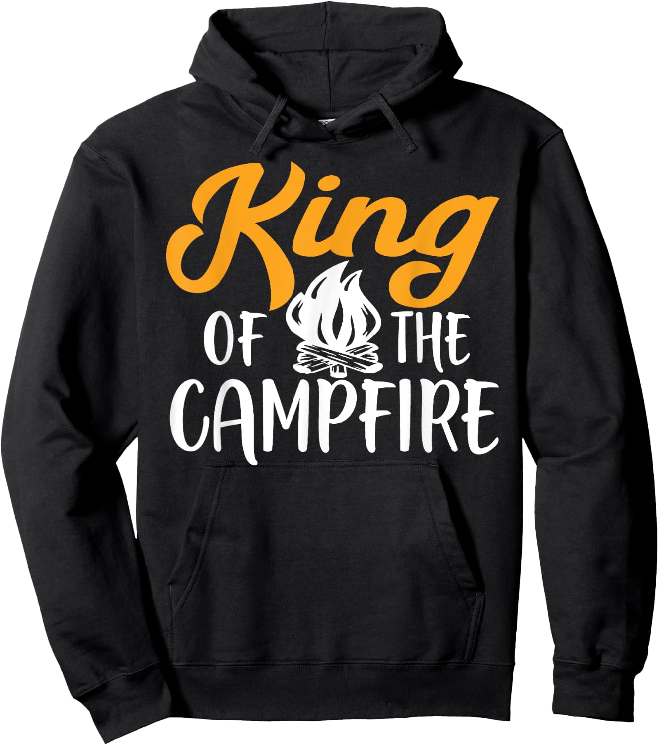 King Of The Campfire Camping Hoodie - Hoodie | Black