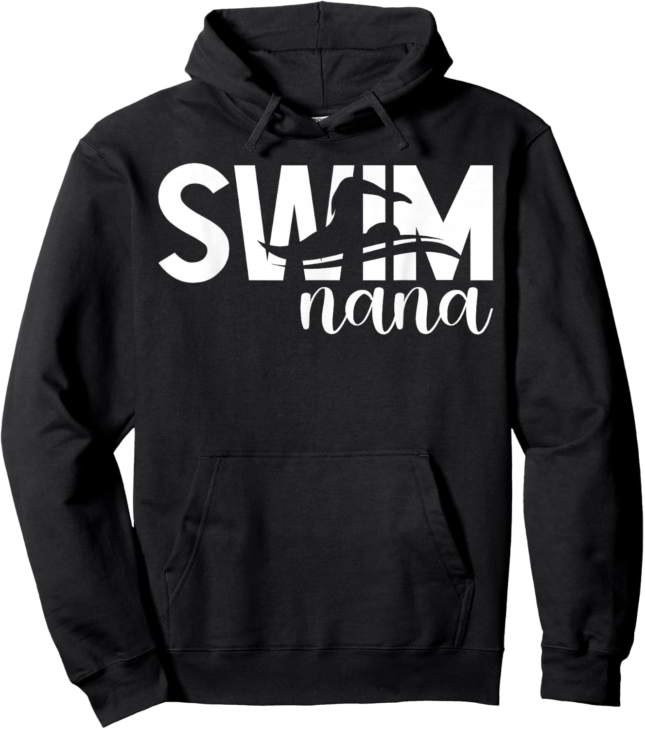 Swim Nana Of A Swimmer Nana Swimming Nana Hoodie - Hoodie | Black