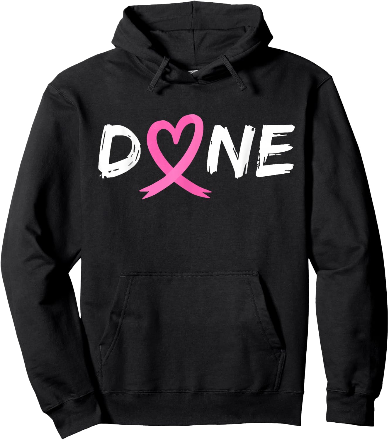 Done Last Day of Radiation Chemo Breast Cancer Love Heart Hoodie - Hoodie | Black