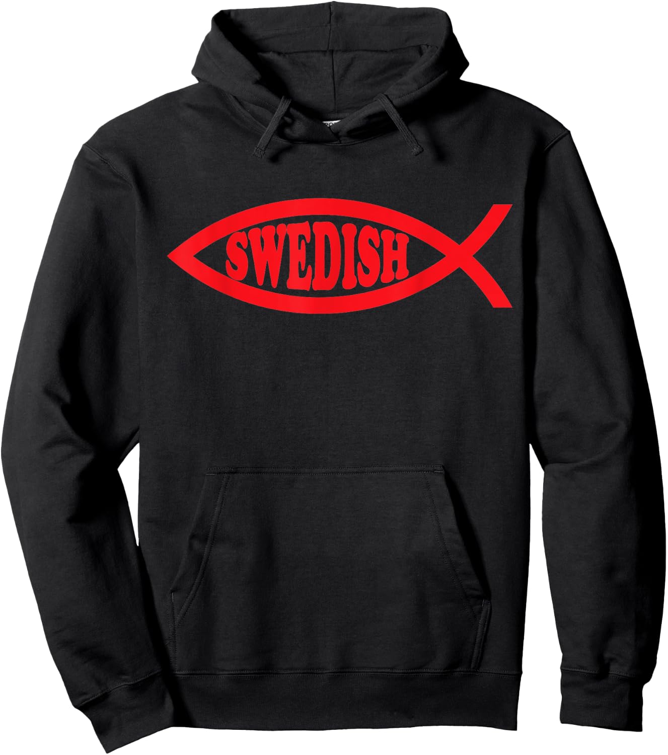 Swedish Fish Darwin Evolution Atheists Nonbeliever Gift Hoodie - Hoodie | Black