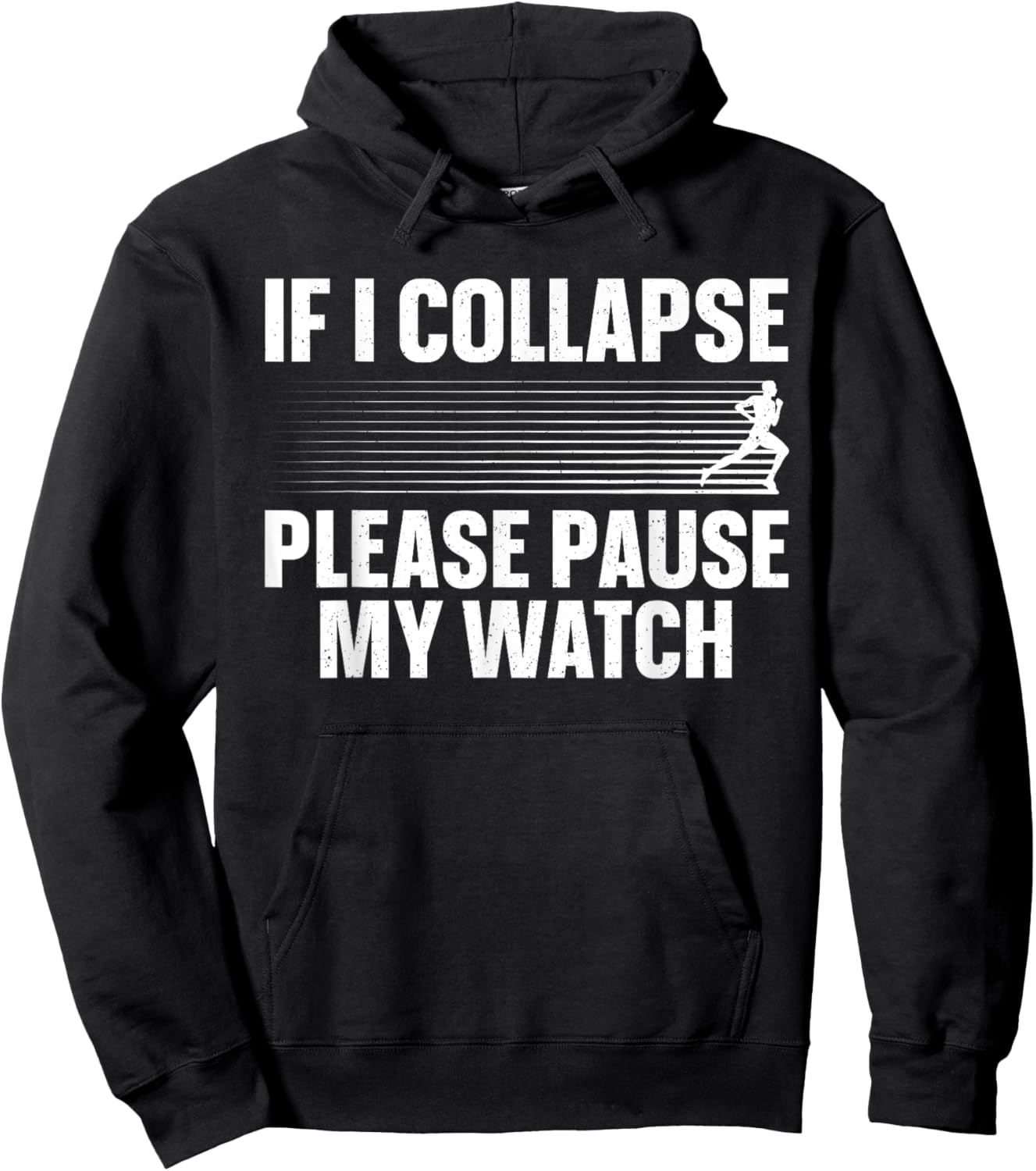 Funny Marathon Runner Run Art Women Marathon Running Hoodie - Hoodie | Black