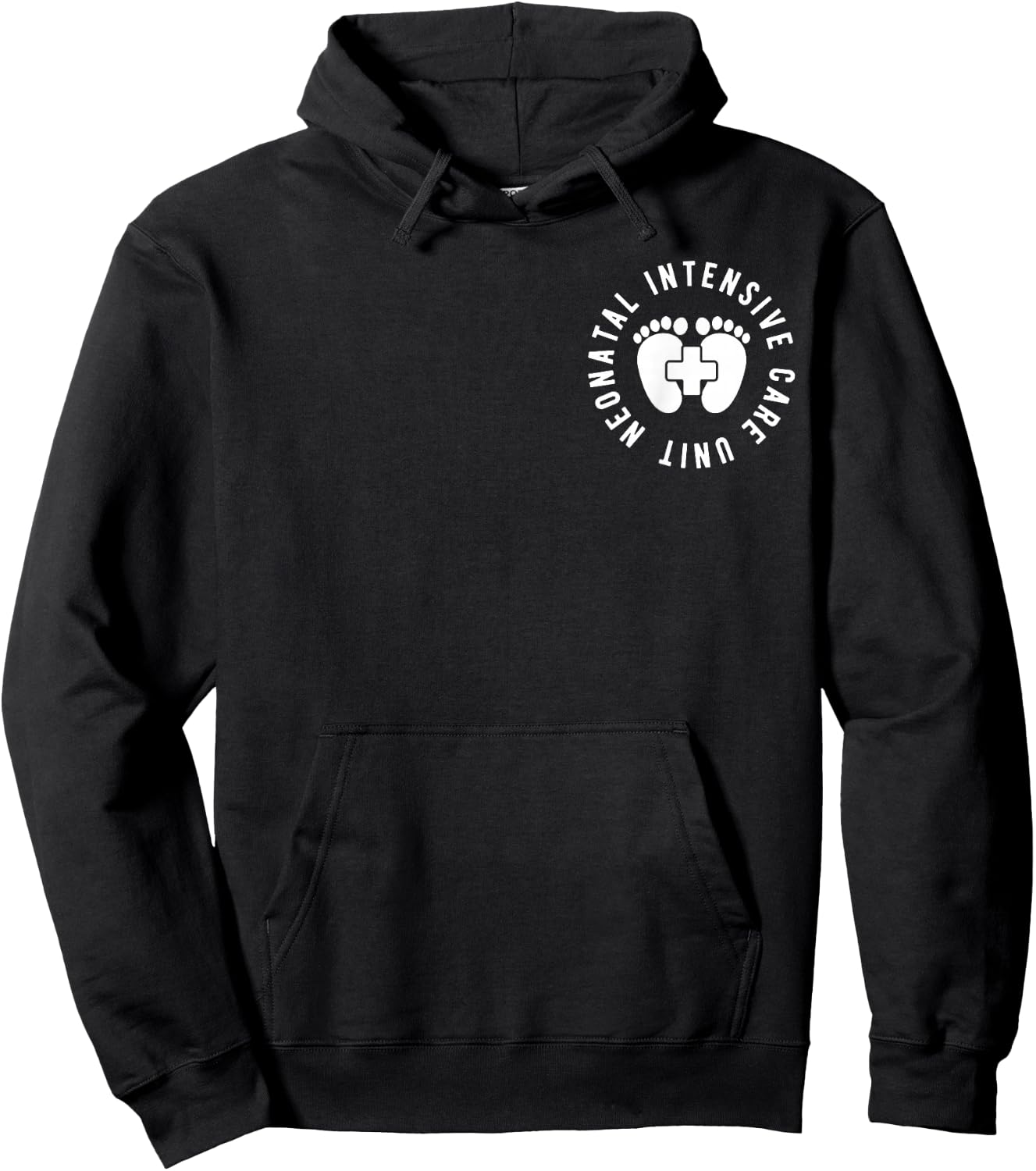 Neonatal Intensive Care Unit NICU Nurse Appreciation 2 Sided Hoodie - Hoodie | Black