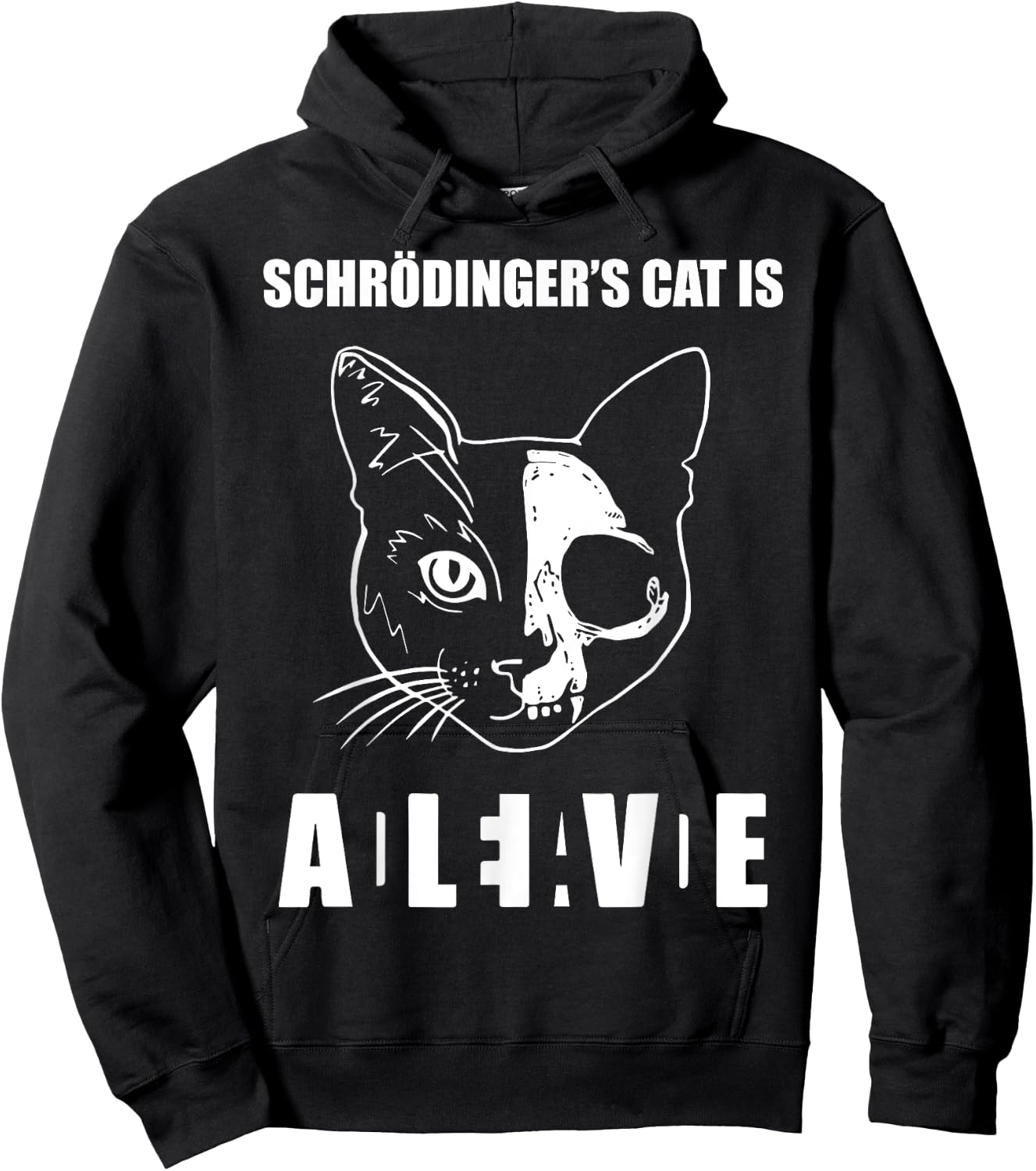 Schrödinger's Cat Dead & Alive Science Women Hoodie - Hoodie | Black