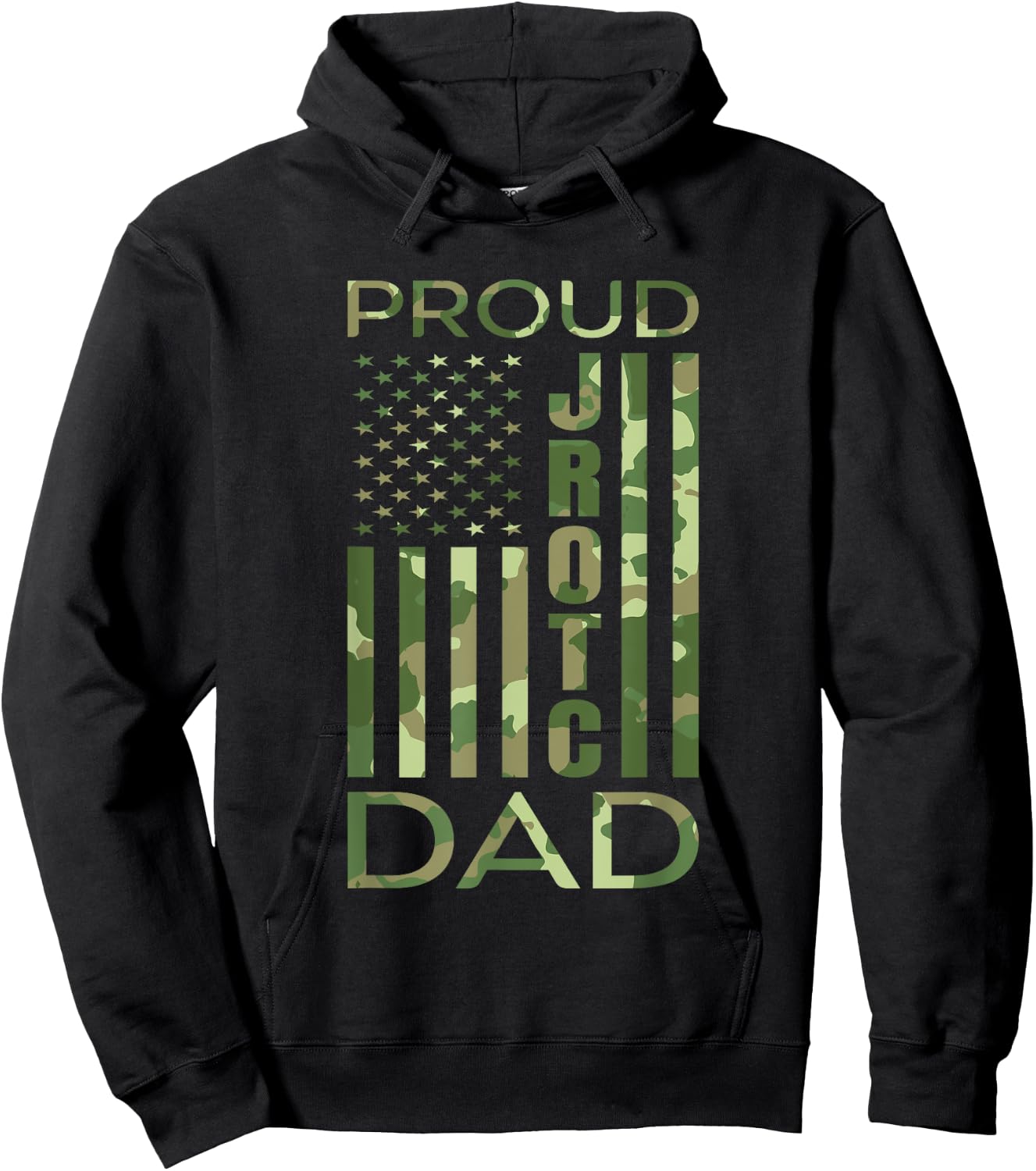 Proud JROTC Dad United States Junior ROTC Hoodie - Hoodie | Black