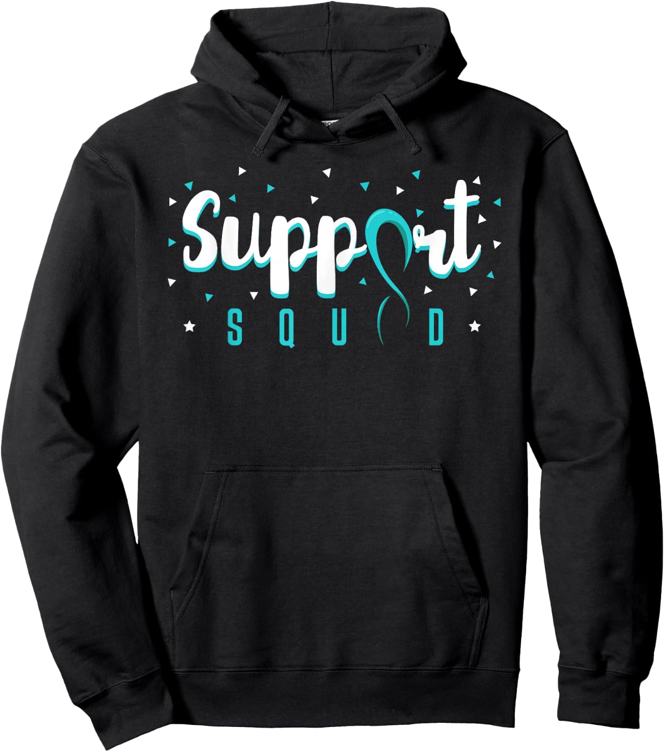 Support Squad Cervical Cancer Squamous Cell Carcinomas Hoodie - Hoodie | Black