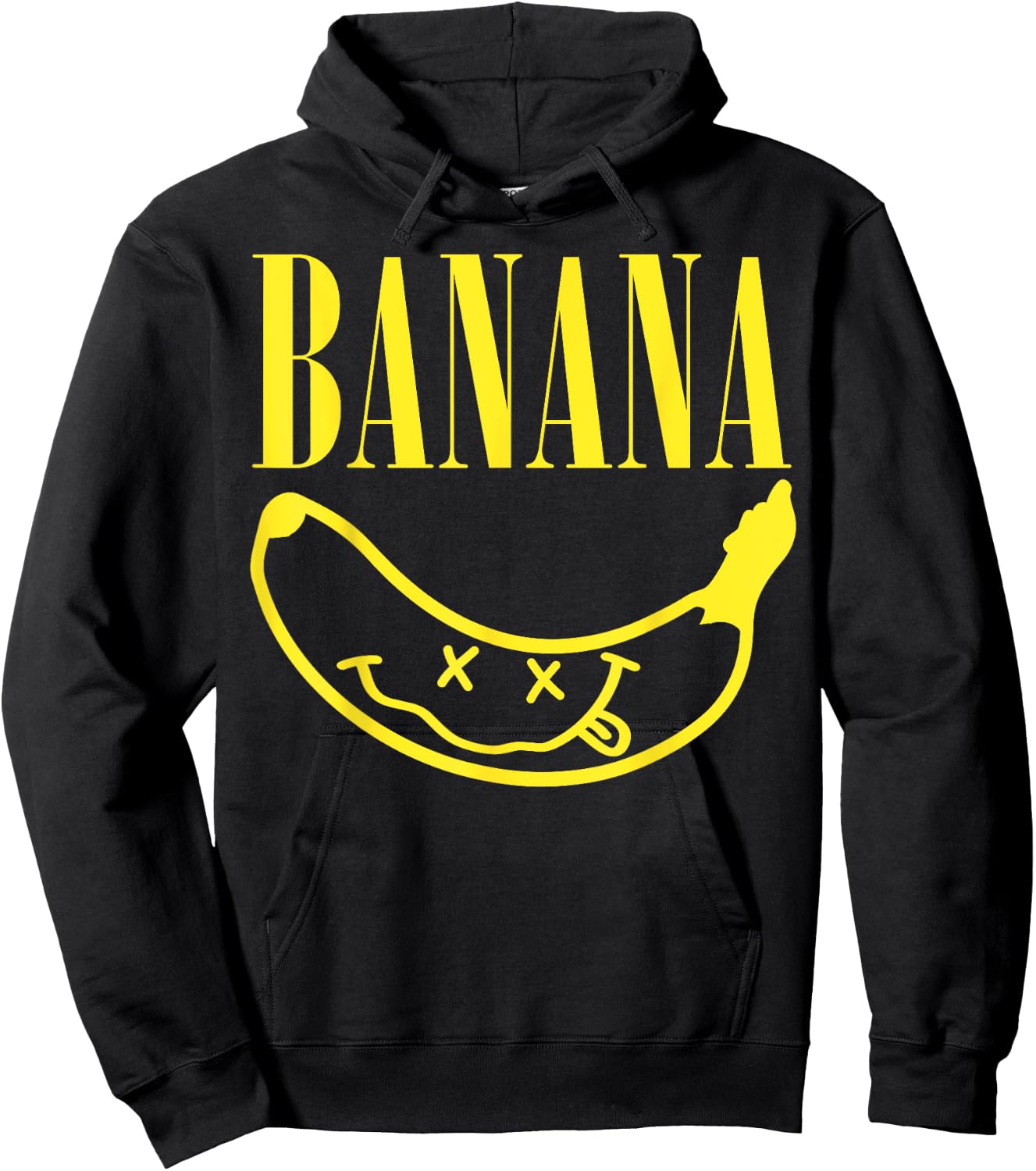 Banana Rock Band Parody For Banana And Music Lovers Hoodie - Hoodie | Black