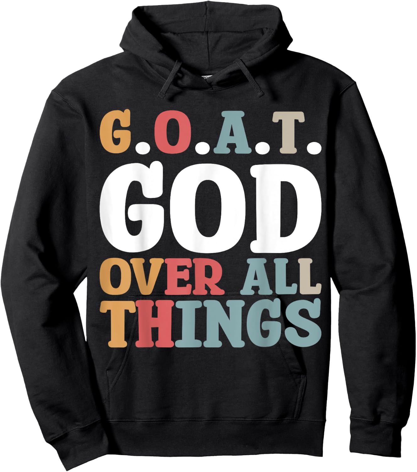 G.O.A.T. God Over All Things Hoodie - Hoodie | Black