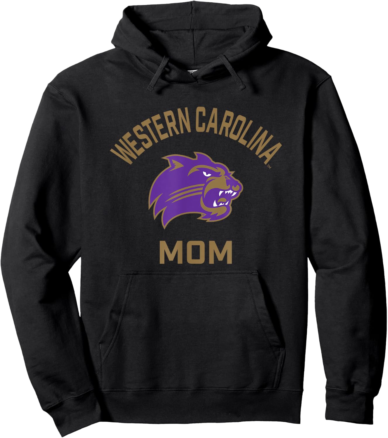 Western Carolina University Catamounts Arched Mom Hoodie - Hoodie | Black