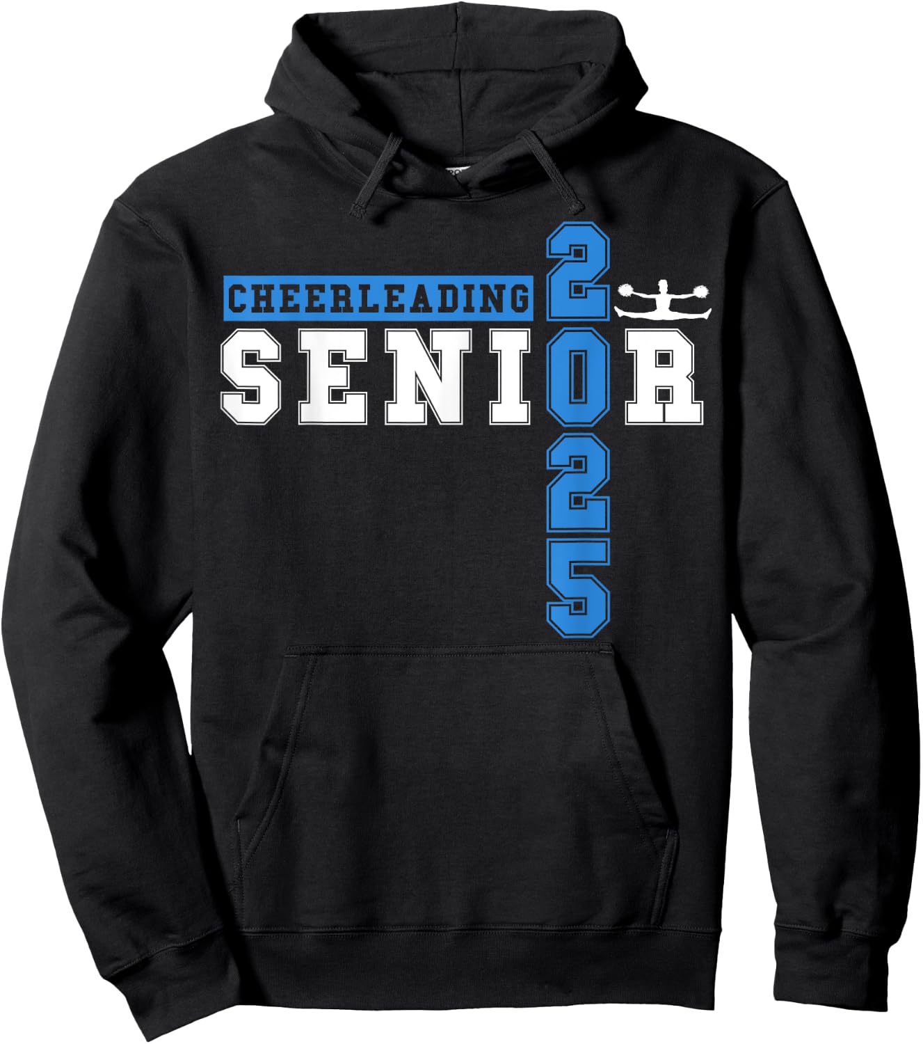 Cheerleading Senior Night Cheer Senior 2025 Graduation 23 Hoodie - Hoodie | Black