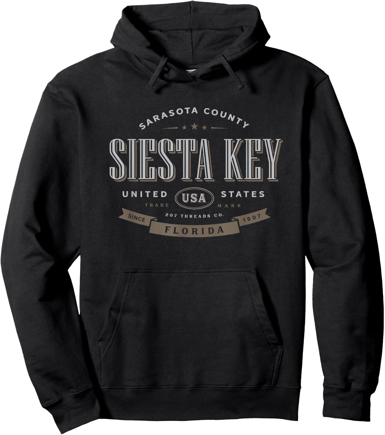 Siesta Key FL Florida Keys Vacation Souvenir Hoodie - Hoodie | Black