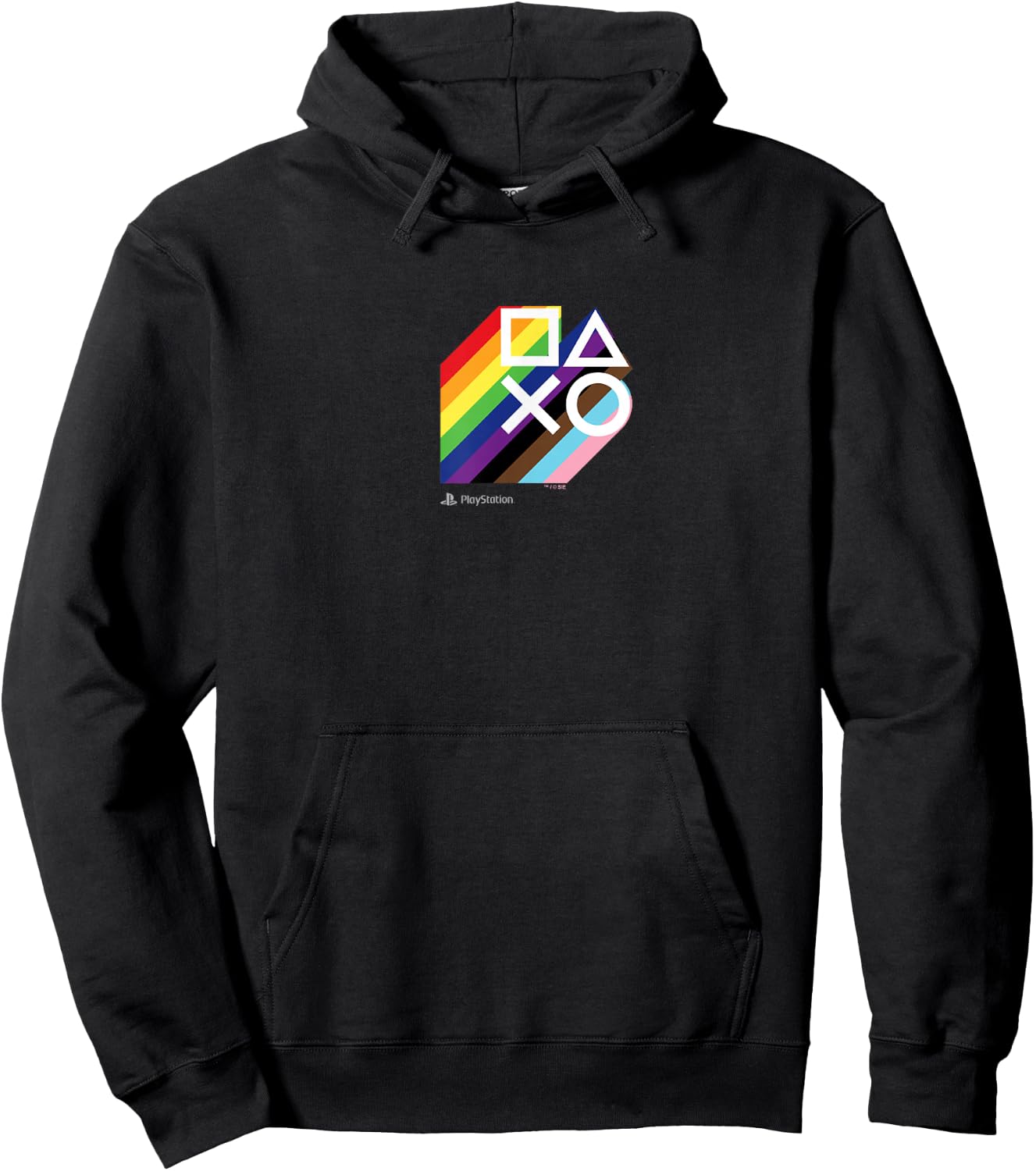PlayStation Pride LGBTQIA Collection Stacked Chest Logo Hoodie - Hoodie | Black