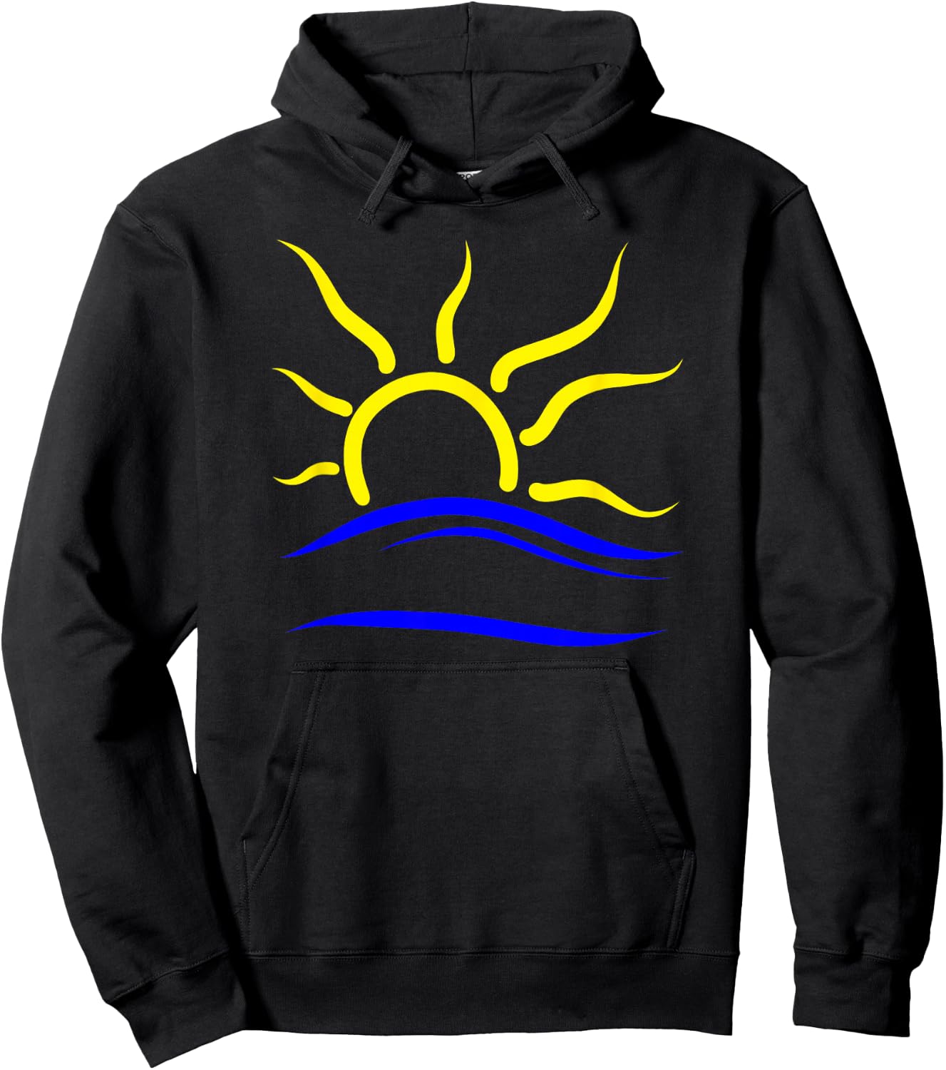 Naturist Symbol for Nudist Naturism | Universal Nudism Sun Hoodie - Hoodie | Black