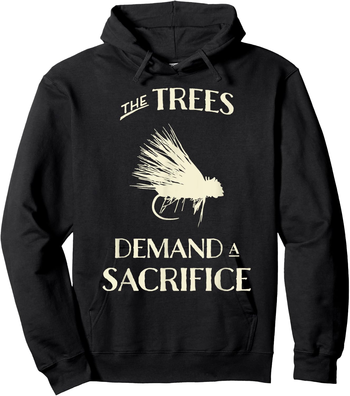 Fly Fishing for Trout Funny Fly Casting Hoodie - Hoodie | Black