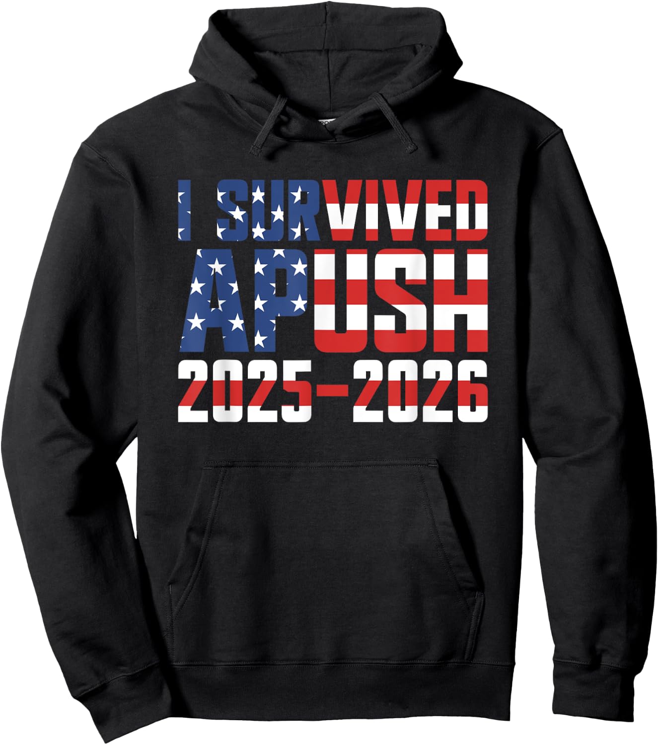 I Survived APUSH 2025-2026 AP US History I Survived APUSH Hoodie - Hoodie | Black