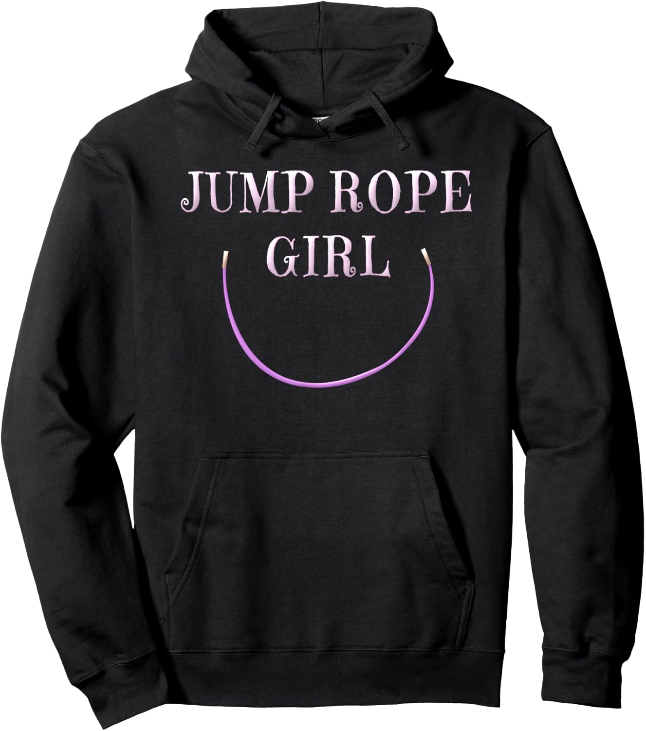 Jump Rope Shirt Girls Women Jump Roping Gym Shirt Gift Hoodie - Hoodie | Black