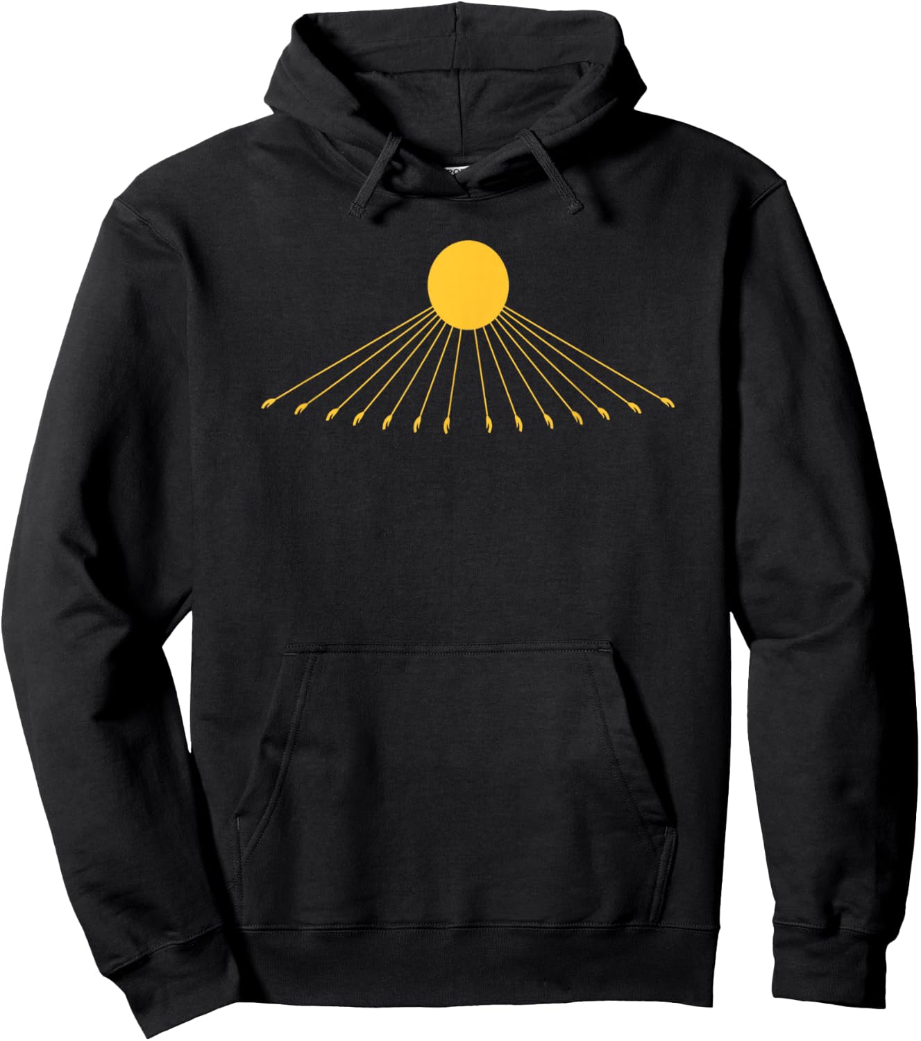 Aten Sun Disk T Shirt Hoodie - Hoodie | Black