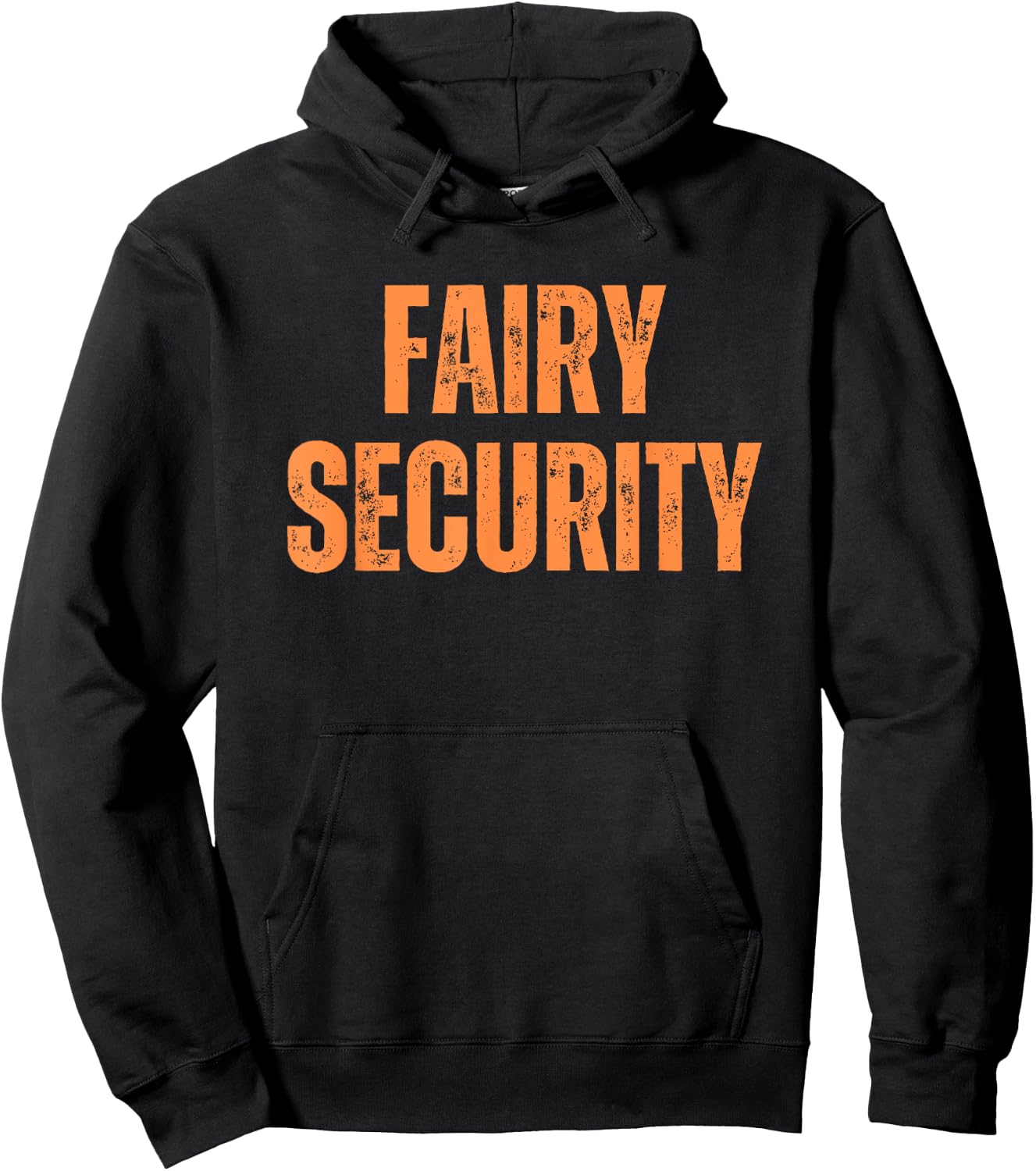 Orange Halloween Fairy Security Hoodie - Hoodie | Black