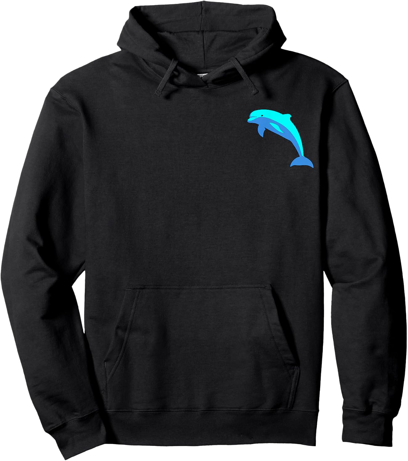 Blue Dolphin Logo Shirts Hoodie - Hoodie | Black