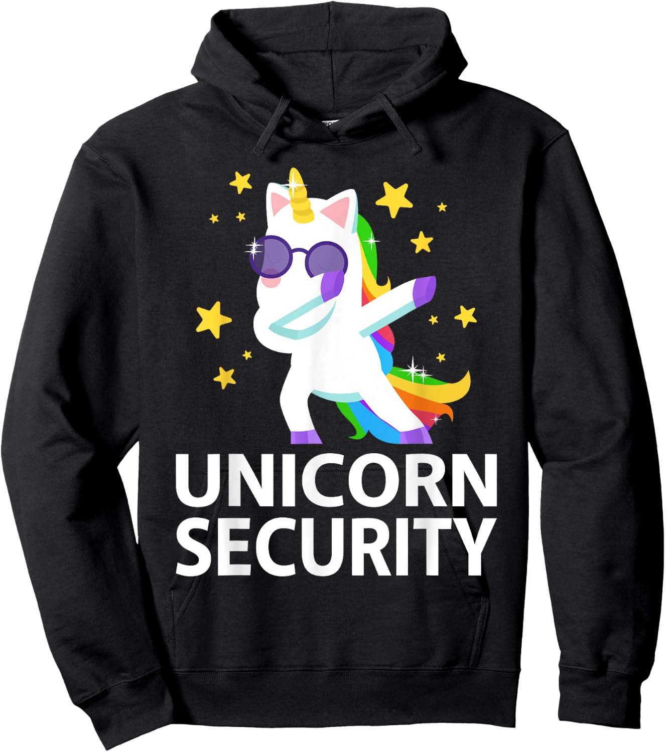 Unicorn Headband Adult Unicorn Onesie Unicorn Security Hoodie - Hoodie | Black
