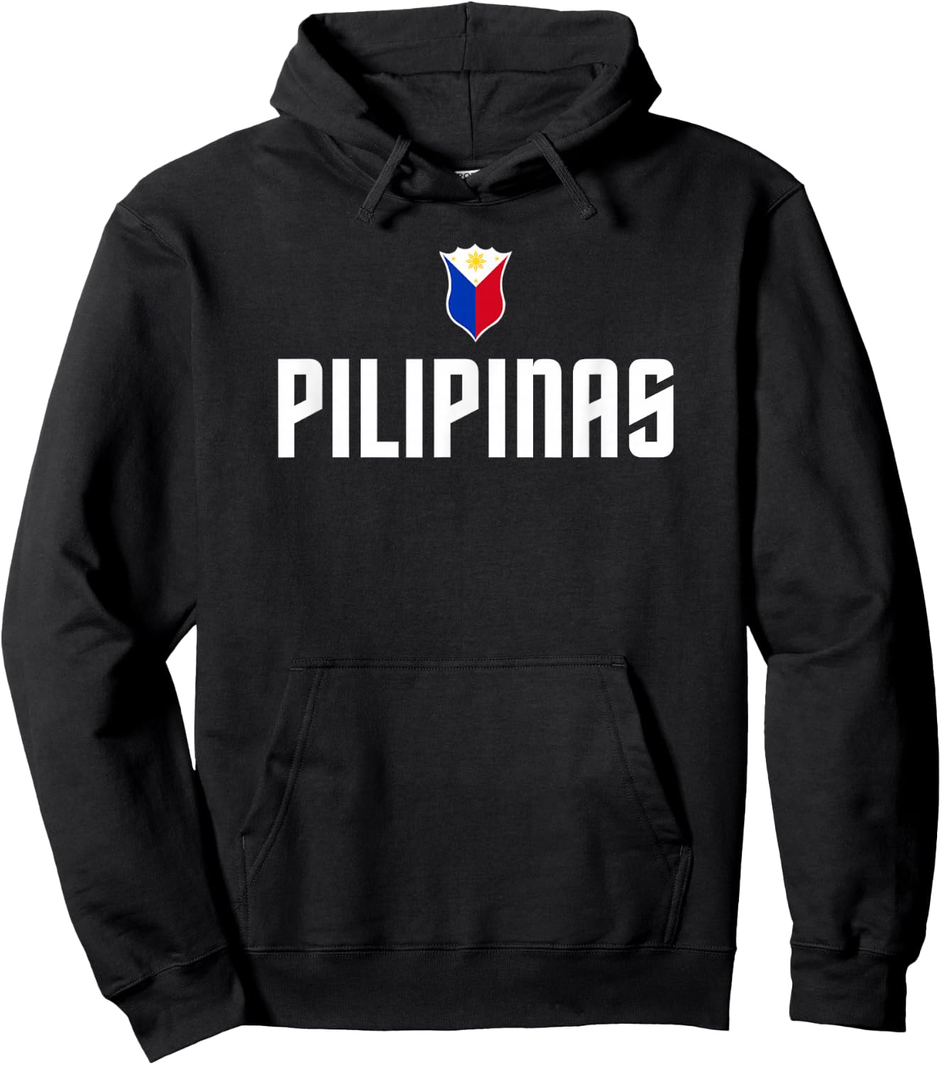 Pilipinas Basketball Wear, Gilas Philippines Casual Wear Hoodie - Hoodie | Black