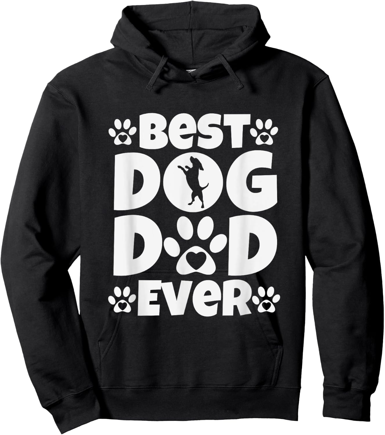Best Dog Dad Ever - Fathers Day Present - Dog Loving Dad Hoodie - Hoodie | Black