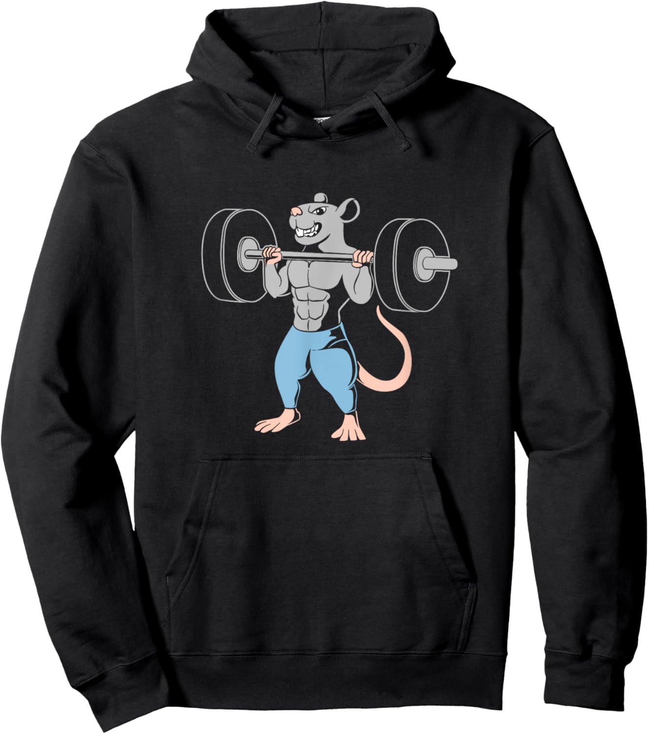 Weightlifting Gym Lover Funny Gym Rat Hoodie - Hoodie | Black
