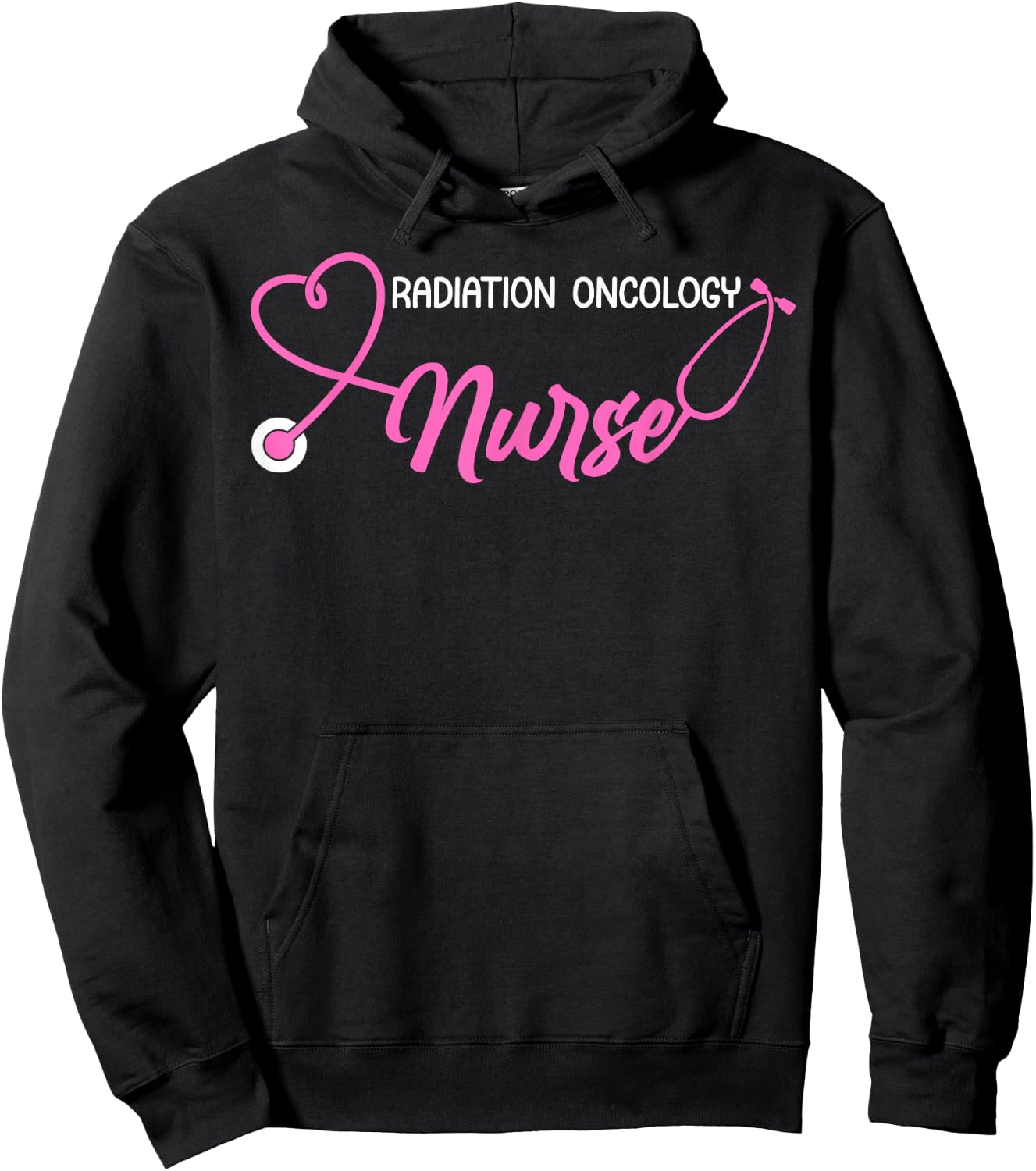 Radiation Oncology Nurse Appreciation - Adults Nurse Themed - Black, Small - Short Sleeve Hoodie - Hoodie | Black