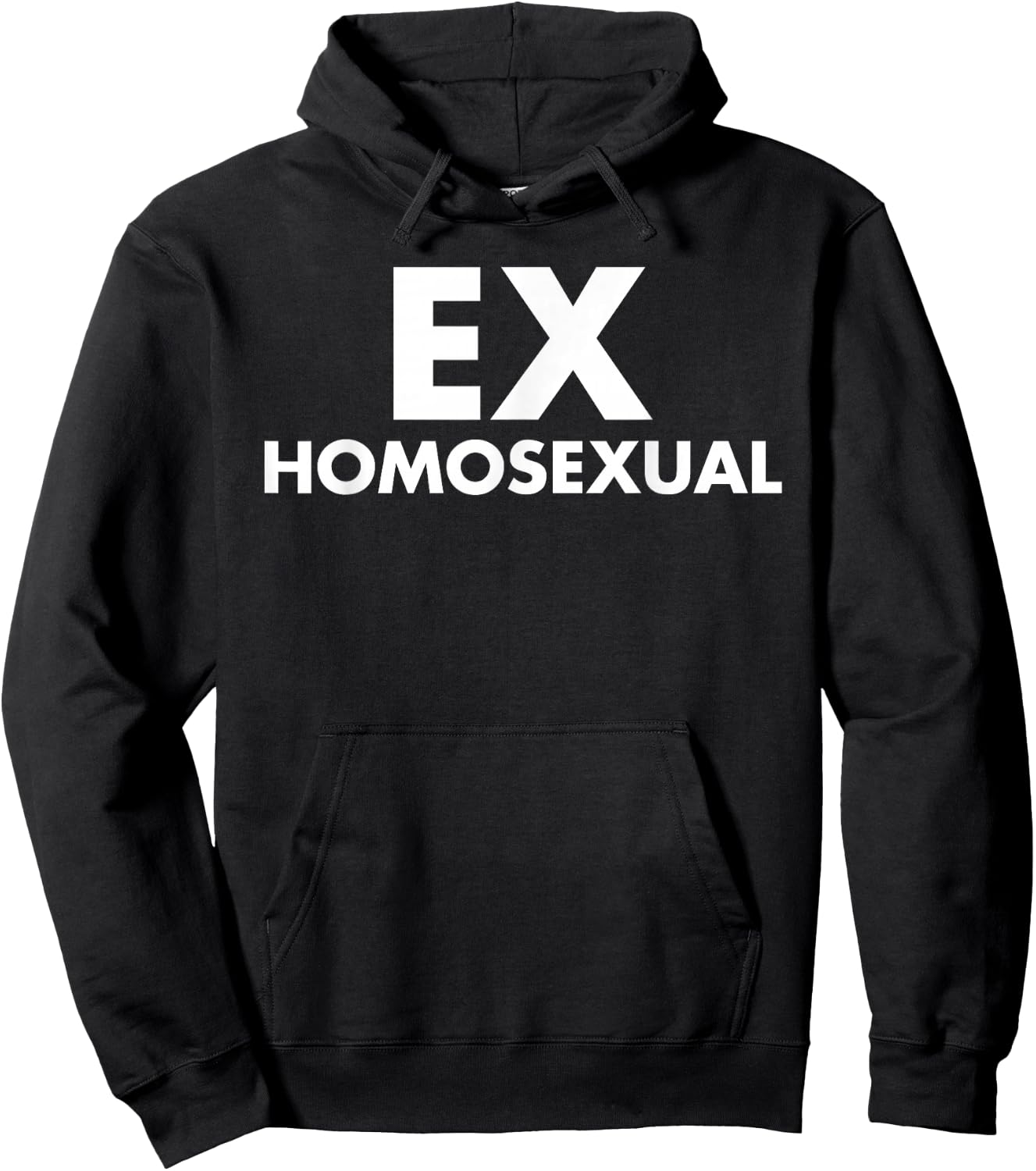 Ex Homosexual Funny LGBT Pride Month Hoodie - Hoodie | Black