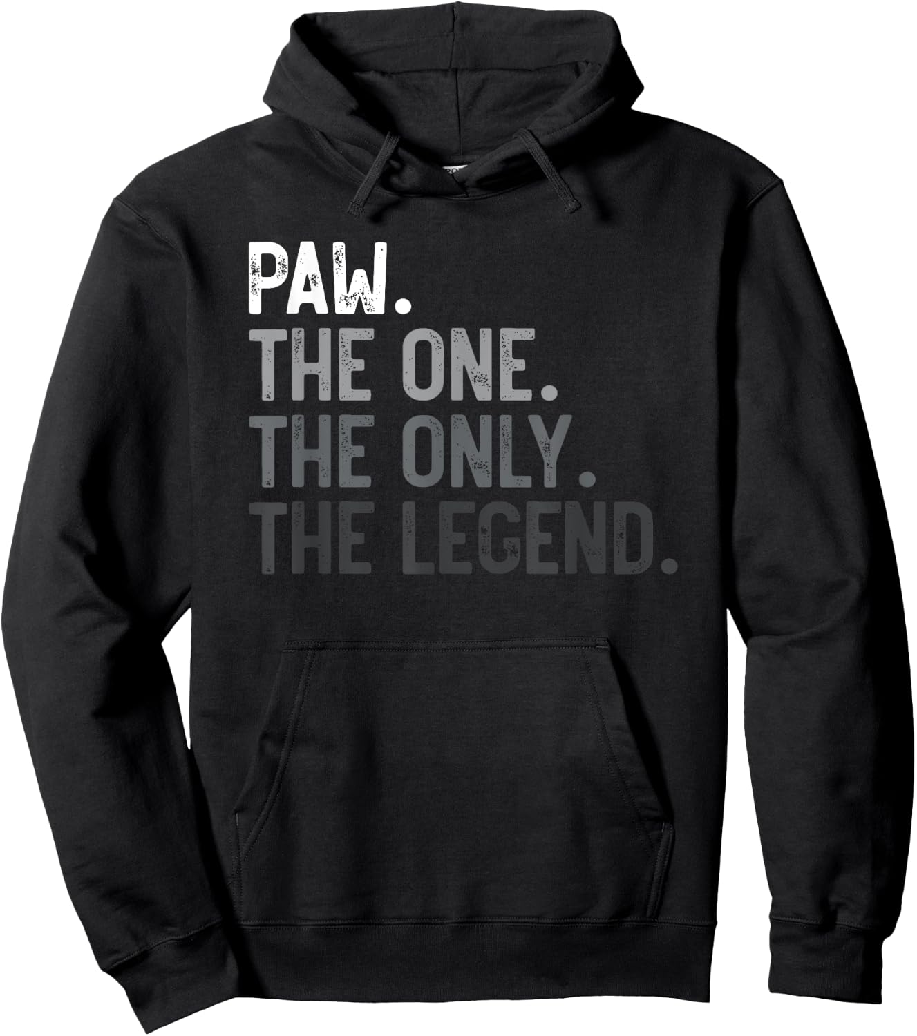 Paw One Only Legend Funny Paw Shirt for Father's Day Hoodie - Hoodie | Black