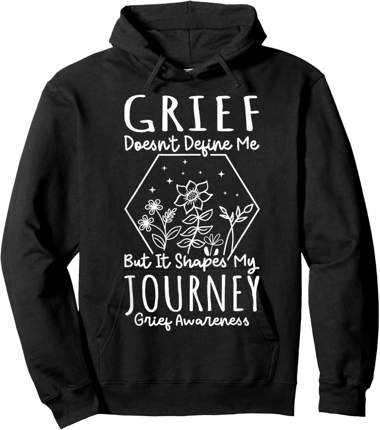 National Grief Awareness Day -Adults & Kids Classic Fit Black Grief Awareness Hoodie - Hoodie | Black