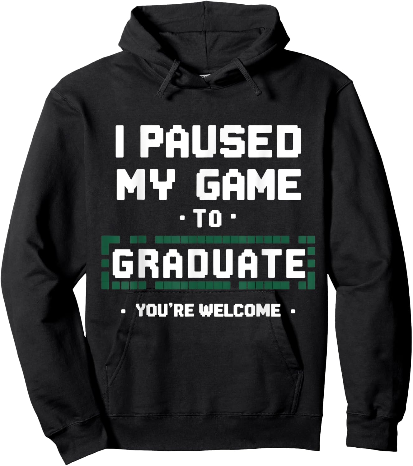 Funny Gamer Graduate Graduation Hoodie - Hoodie | Black